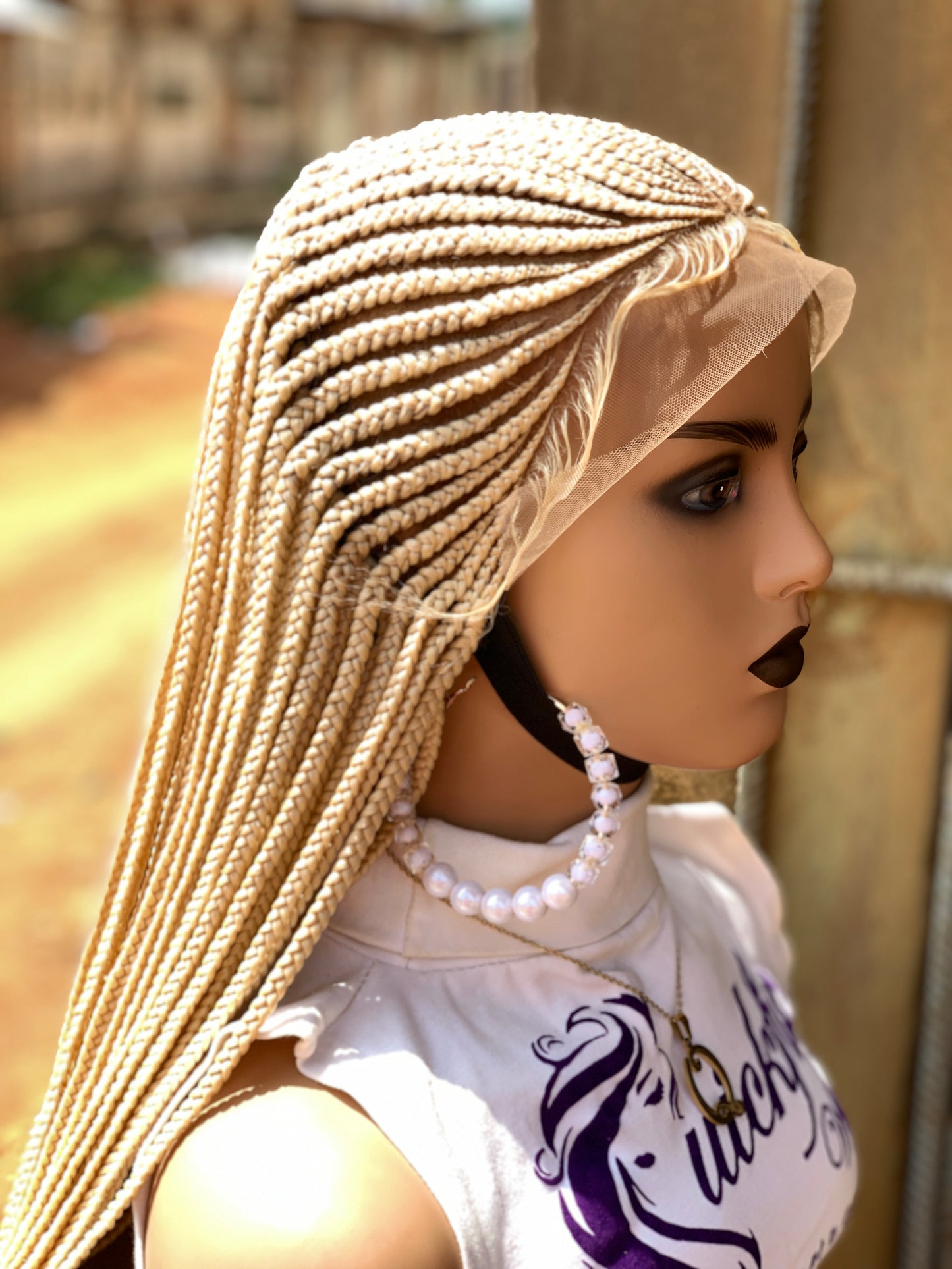 Cornrows Braids, Fulani Style, Black Women Wig, Frontal, Full Lace, Lace Front,