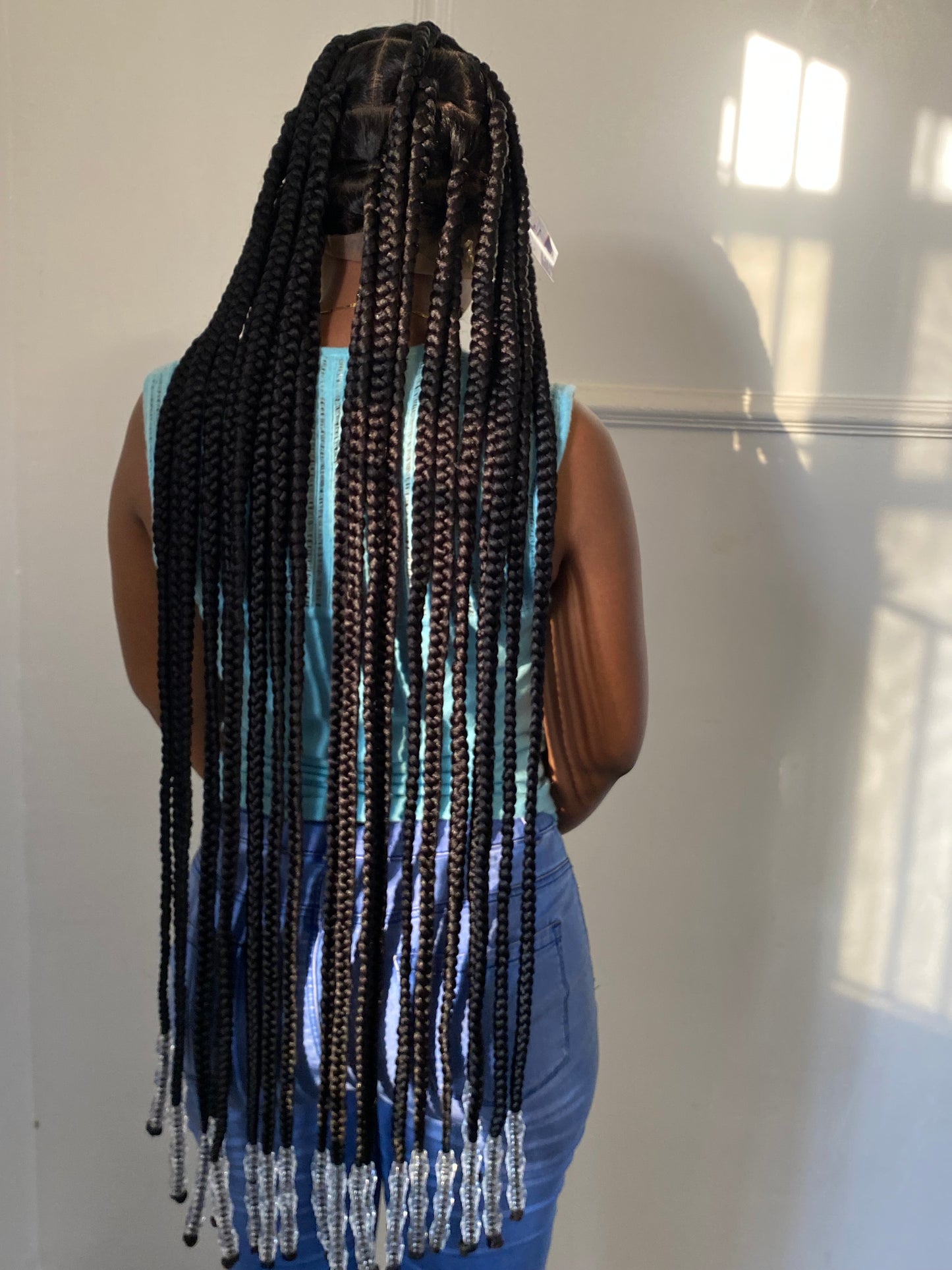 Jumbo Knotless Braided Wig Box braids Full lace braids wig Senegalese