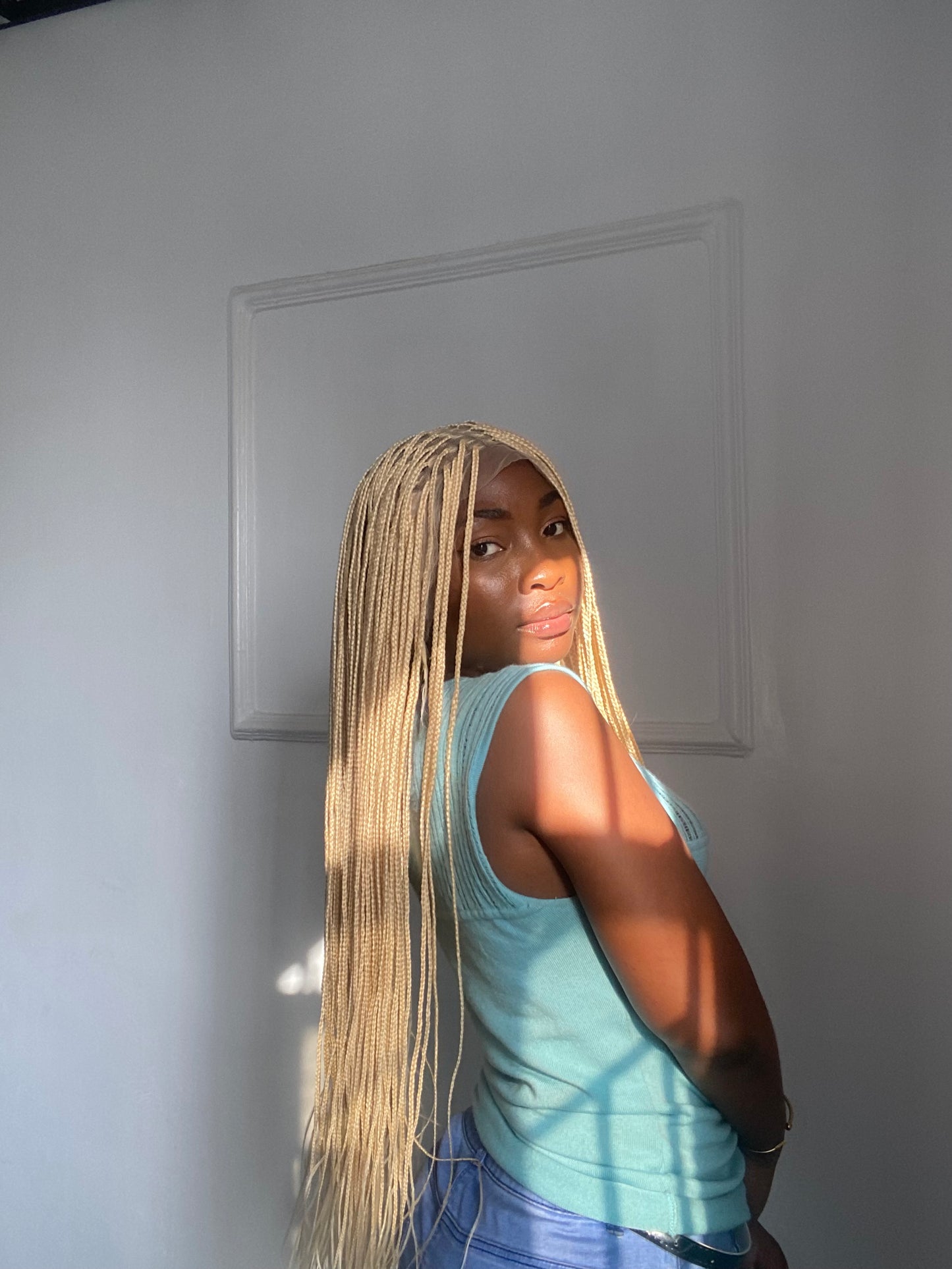 Small Knotless On full lace wig