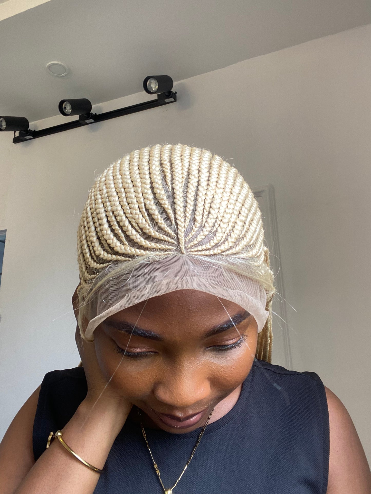 Cornrows Braids, Fulani Style, Black Women Wig, Frontal, Full Lace, Lace Front,