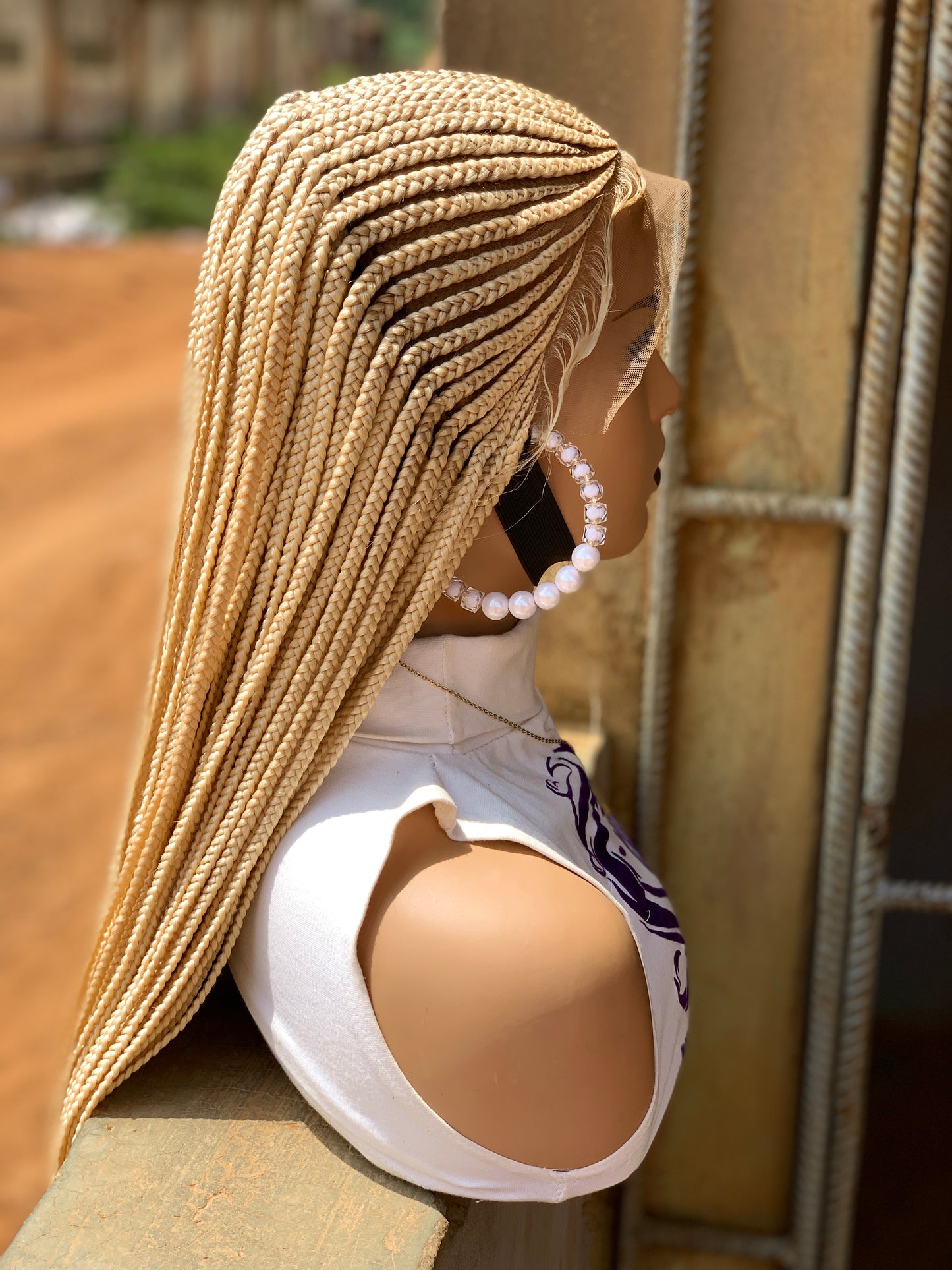 Cornrows Braids, Fulani Style, Black Women Wig, Frontal, Full Lace, Lace Front,