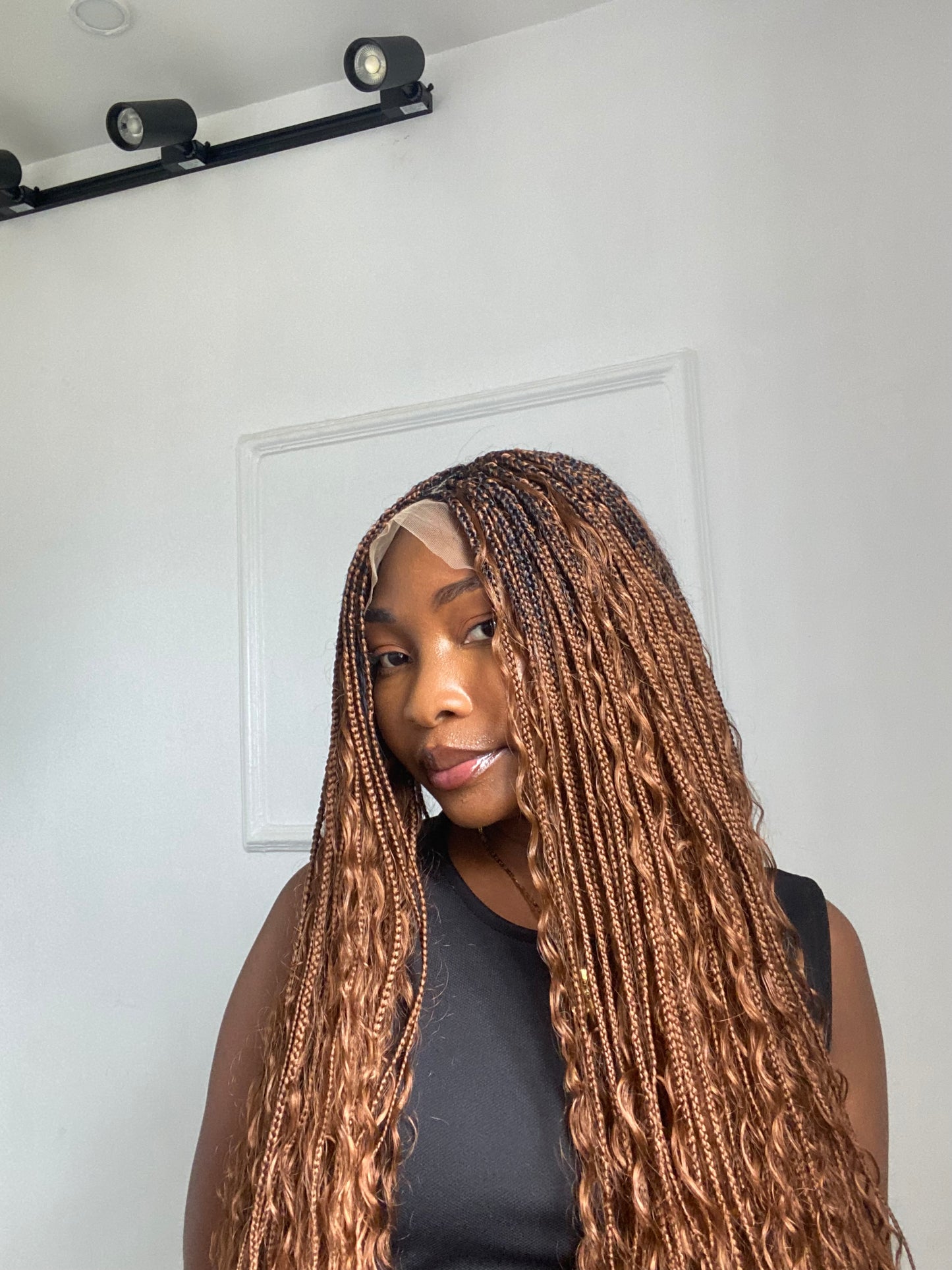 Boho Braids On Full Lace Wig