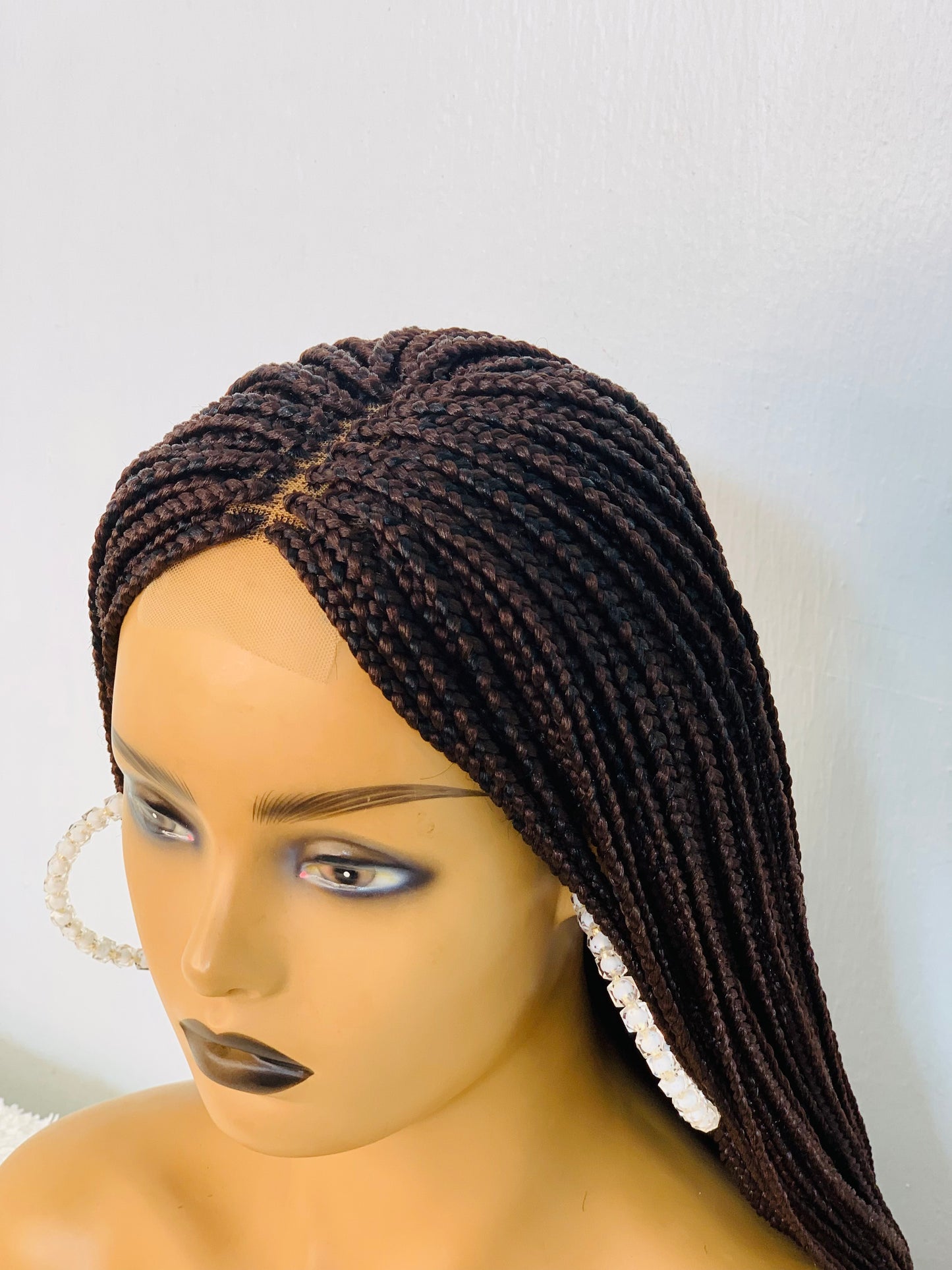 Small box Braided Wig Box braids Full lace braids wig Senegalese Black Women