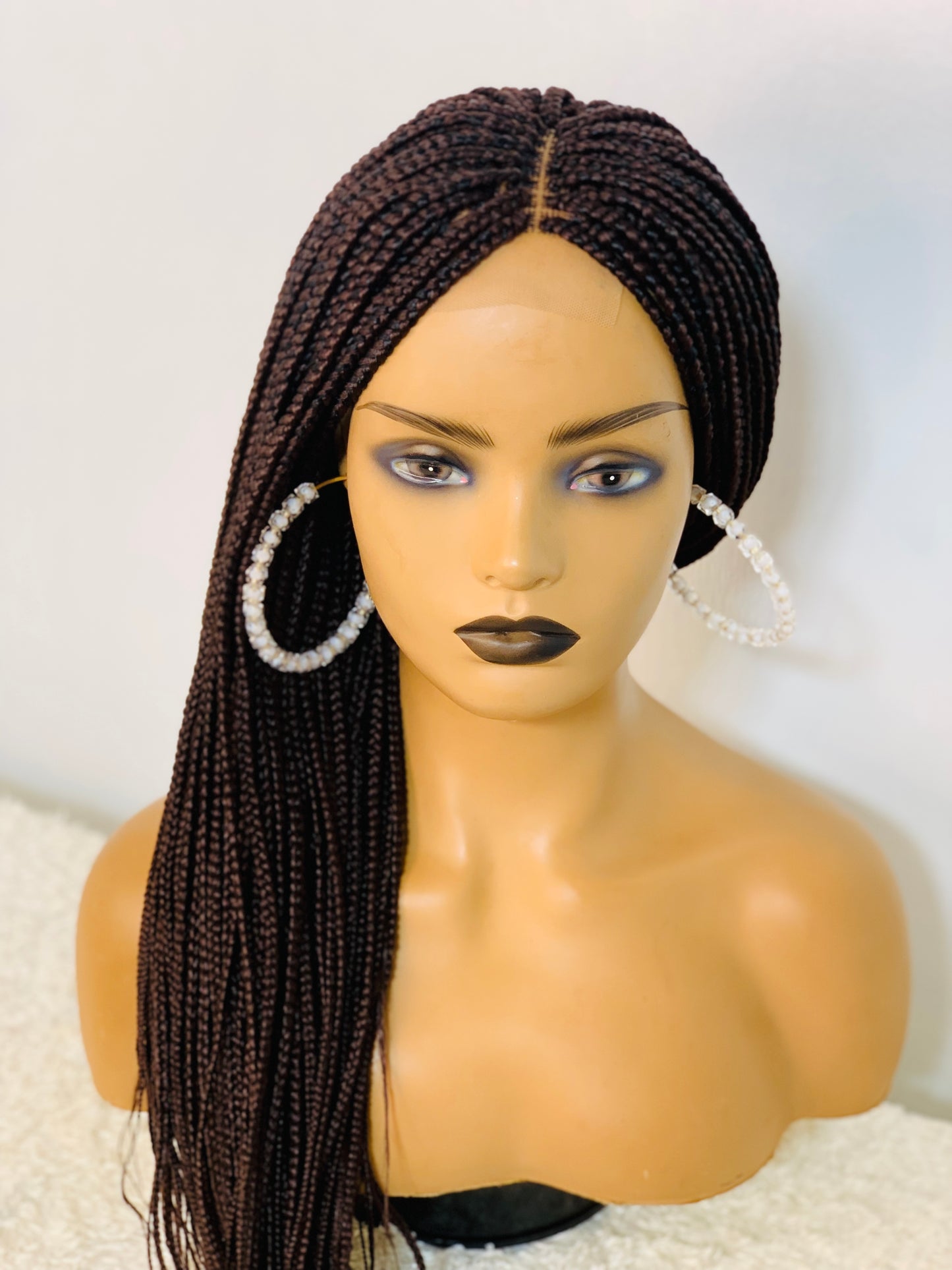 Small box Braided Wig Box braids Full lace braids wig Senegalese Black Women