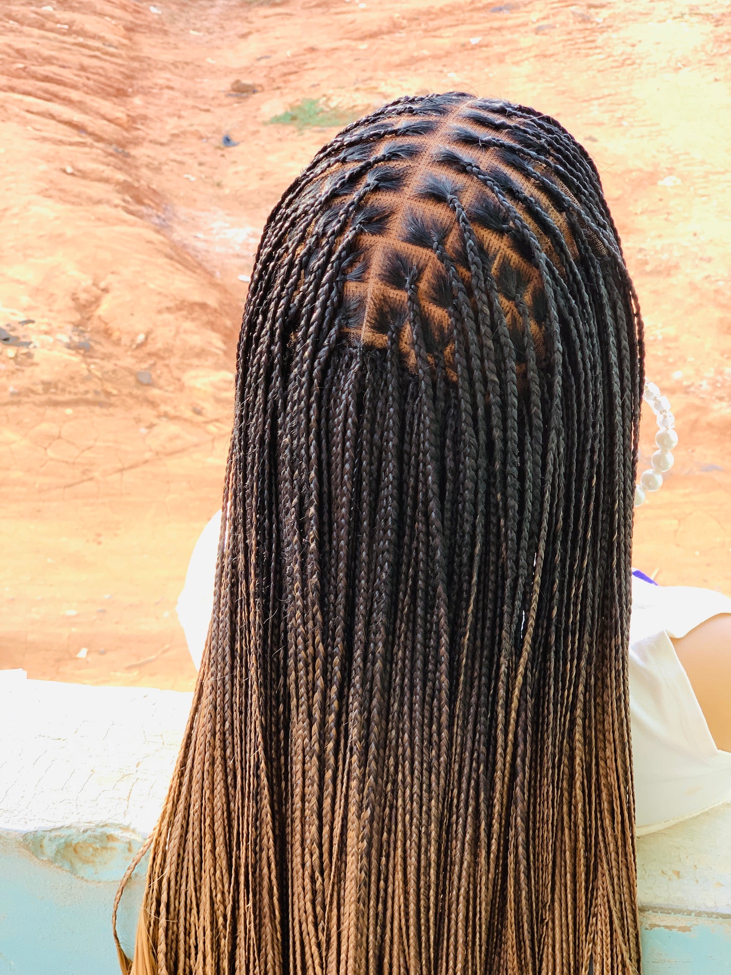 French curls Braided wig,Knotless Box Braids,Frontal braid wig,Braid wig,Stitch Braids