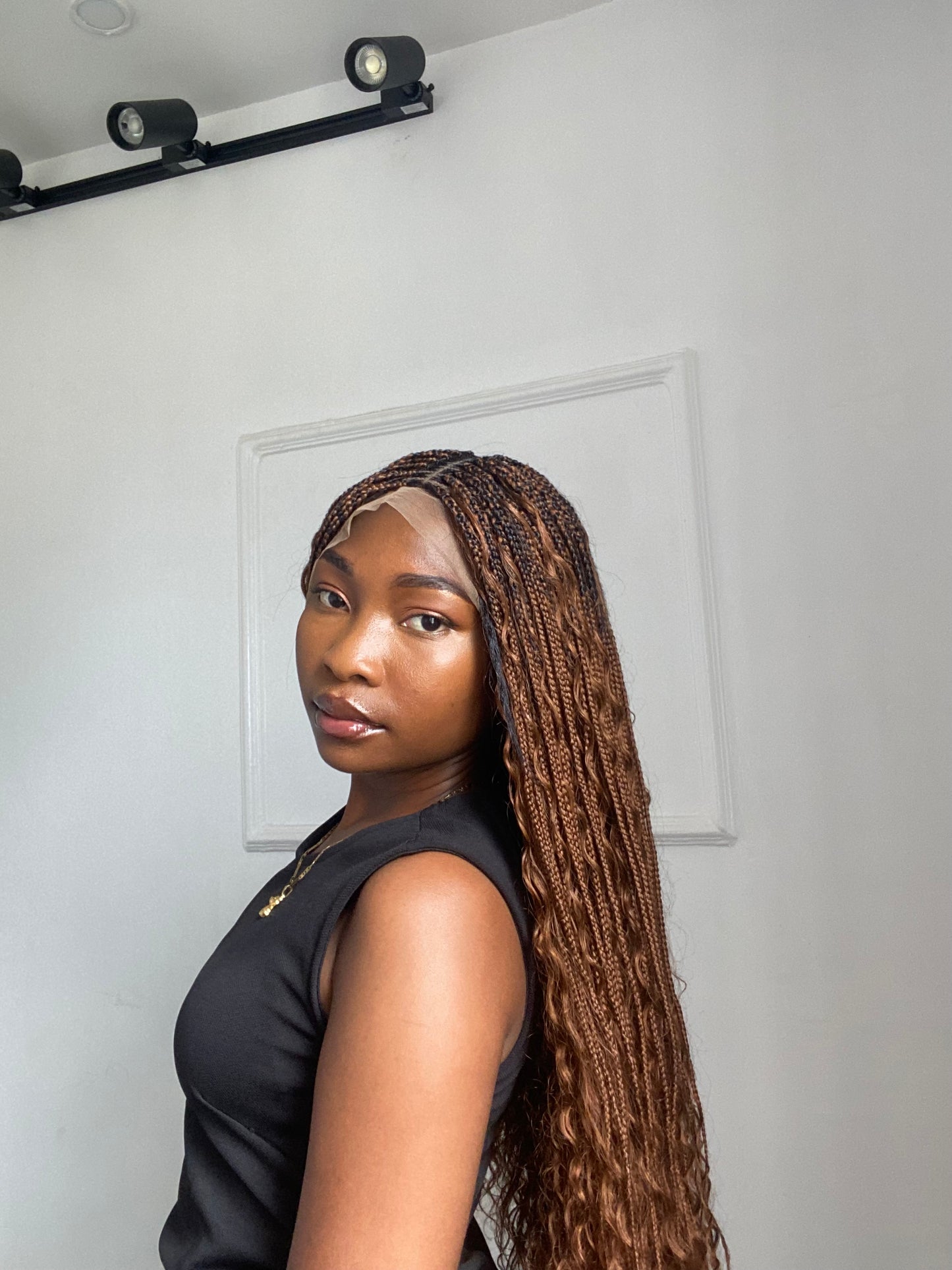 Boho Braids On Full Lace Wig