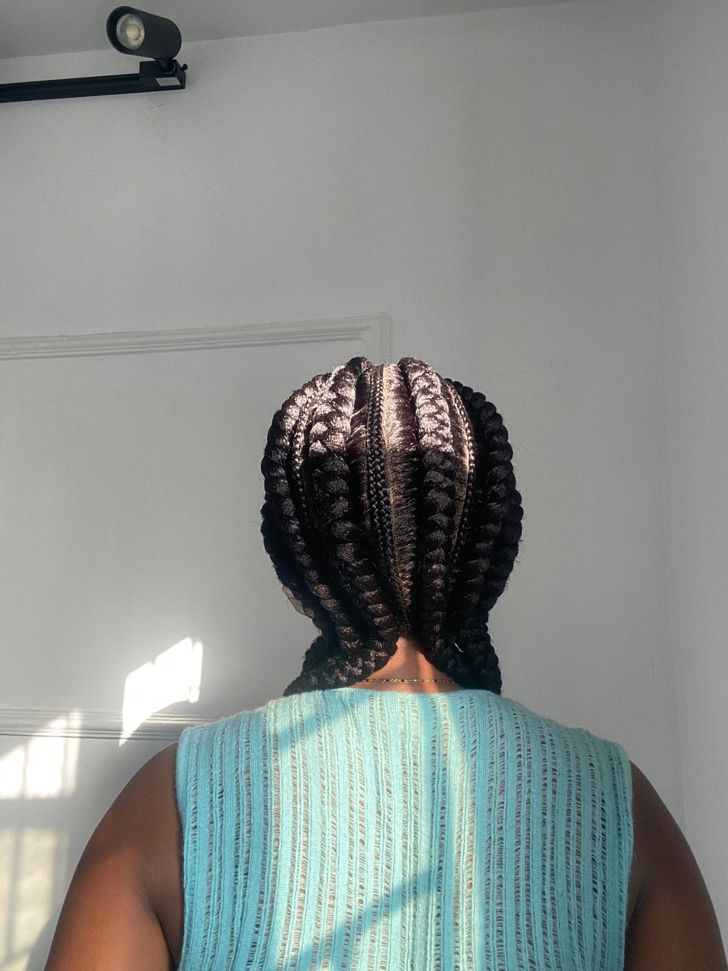 Styled Stitch braids Knotless Box Braids,Frontal braid wig,Braid wig,Stitch Braids