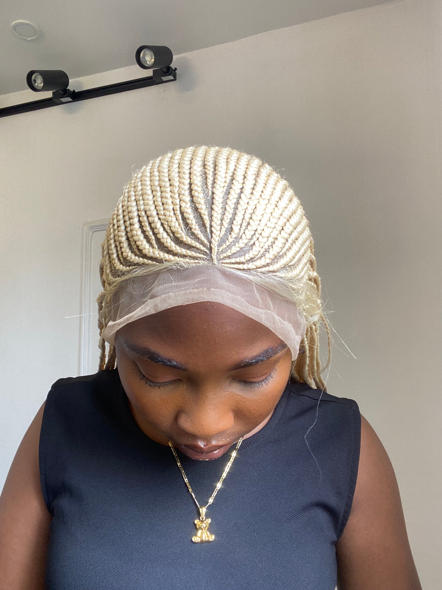 Cornrows Braids, Fulani Style, Black Women Wig, Frontal, Full Lace, Lace Front,