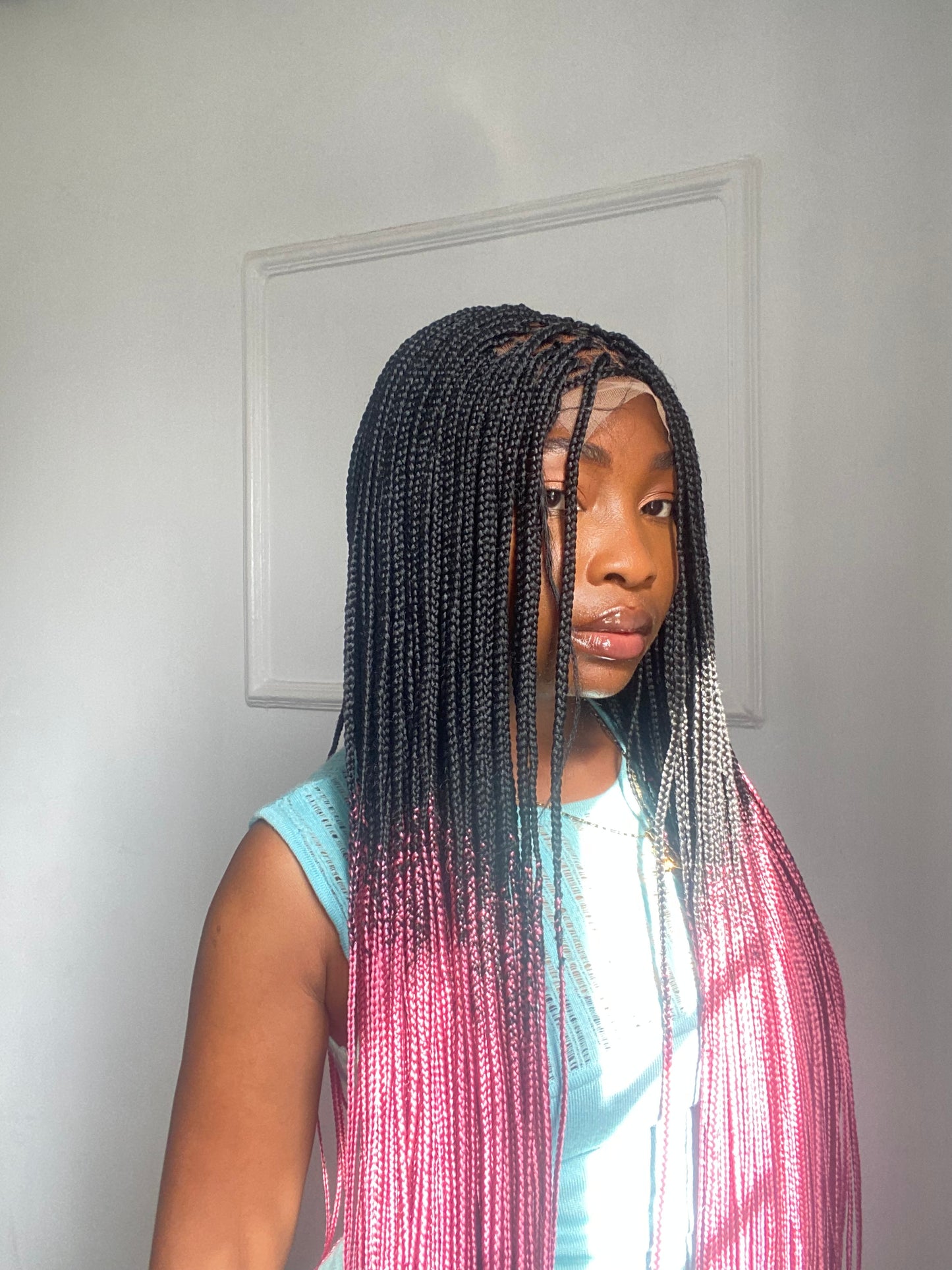 Braids on Lace closure