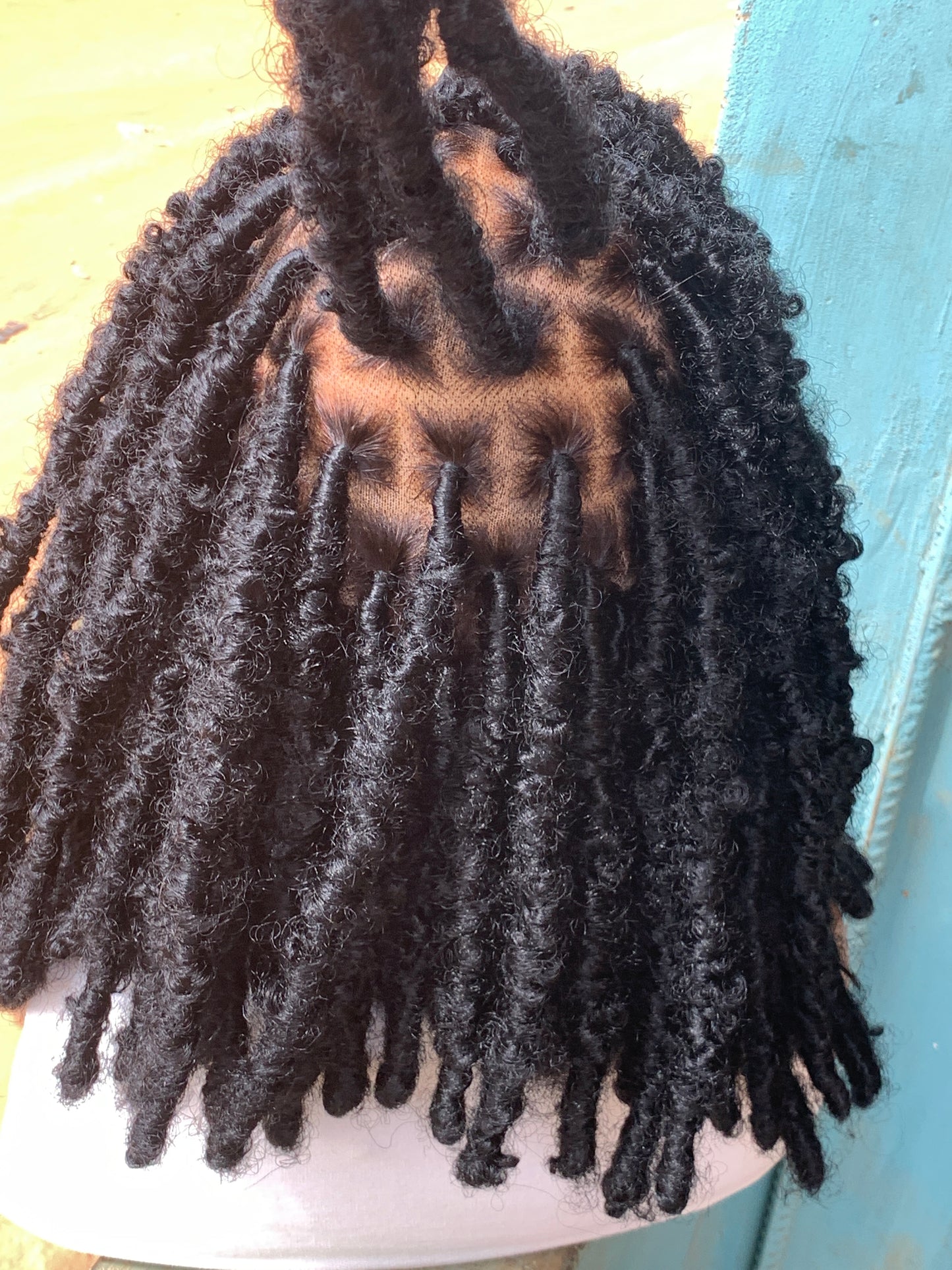Butterfly locs, Faux locs, Distressed locs, Fulani Style, Black Women Wig, Frontal, Full Lace, Lace Front,