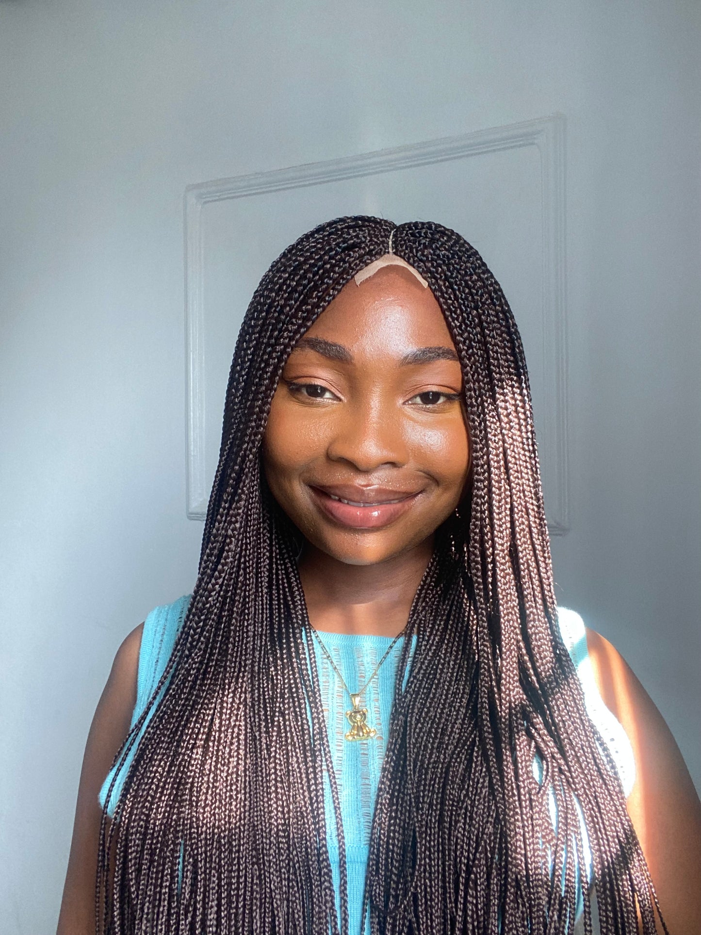 Small box Braided Wig Box braids Full lace braids wig Senegalese Black Women