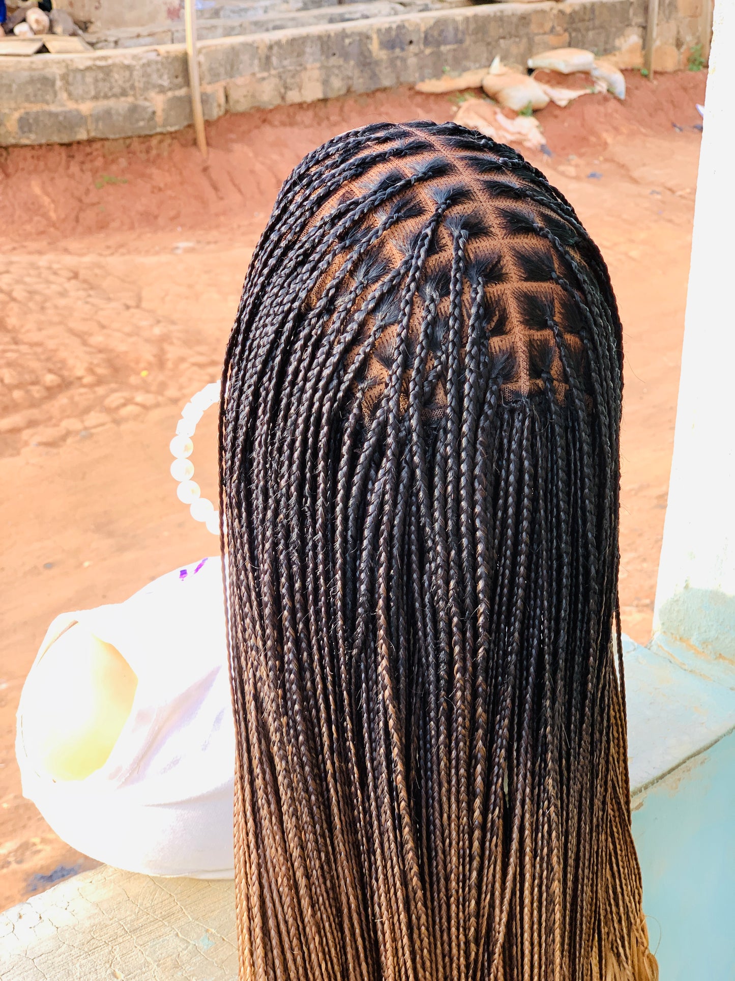 French curls Braided wig,Knotless Box Braids,Frontal braid wig,Braid wig,Stitch Braids