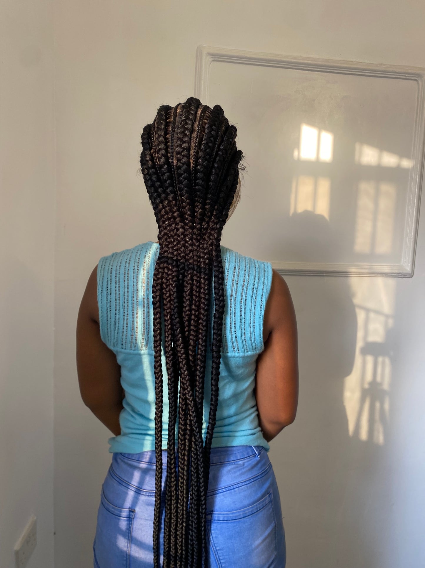 Stitch braids Knotless Box Braids,Frontal braid wig,Braid wig,Stitch Braids