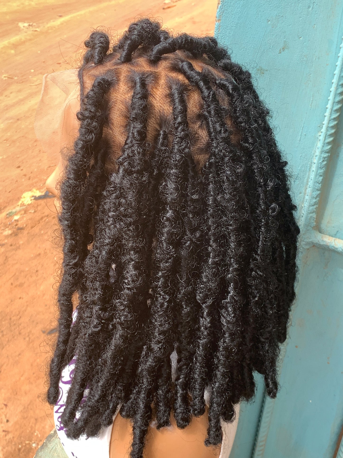 Butterfly locs, Faux locs, Distressed locs, Fulani Style, Black Women Wig, Frontal, Full Lace, Lace Front,