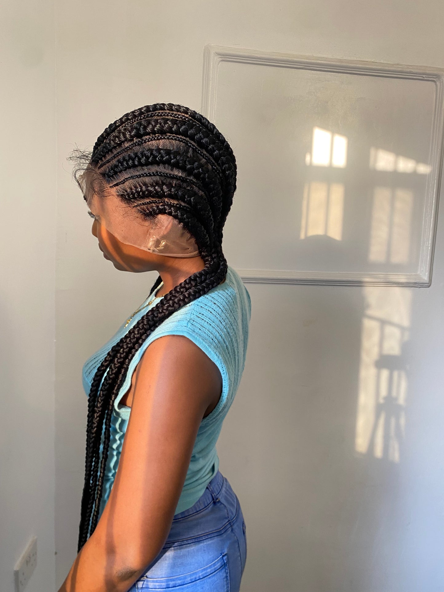 Braided wig,Knotless Box Braids,Frontal braid wig,Braid wig,Stitch Braids