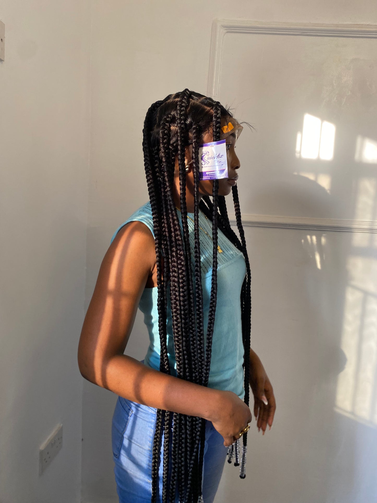 Jumbo Knotless Braided Wig Box braids Full lace braids wig Senegalese