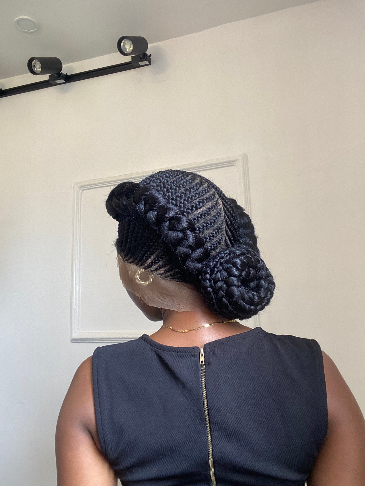 Braided French braids On Full Lace Wig