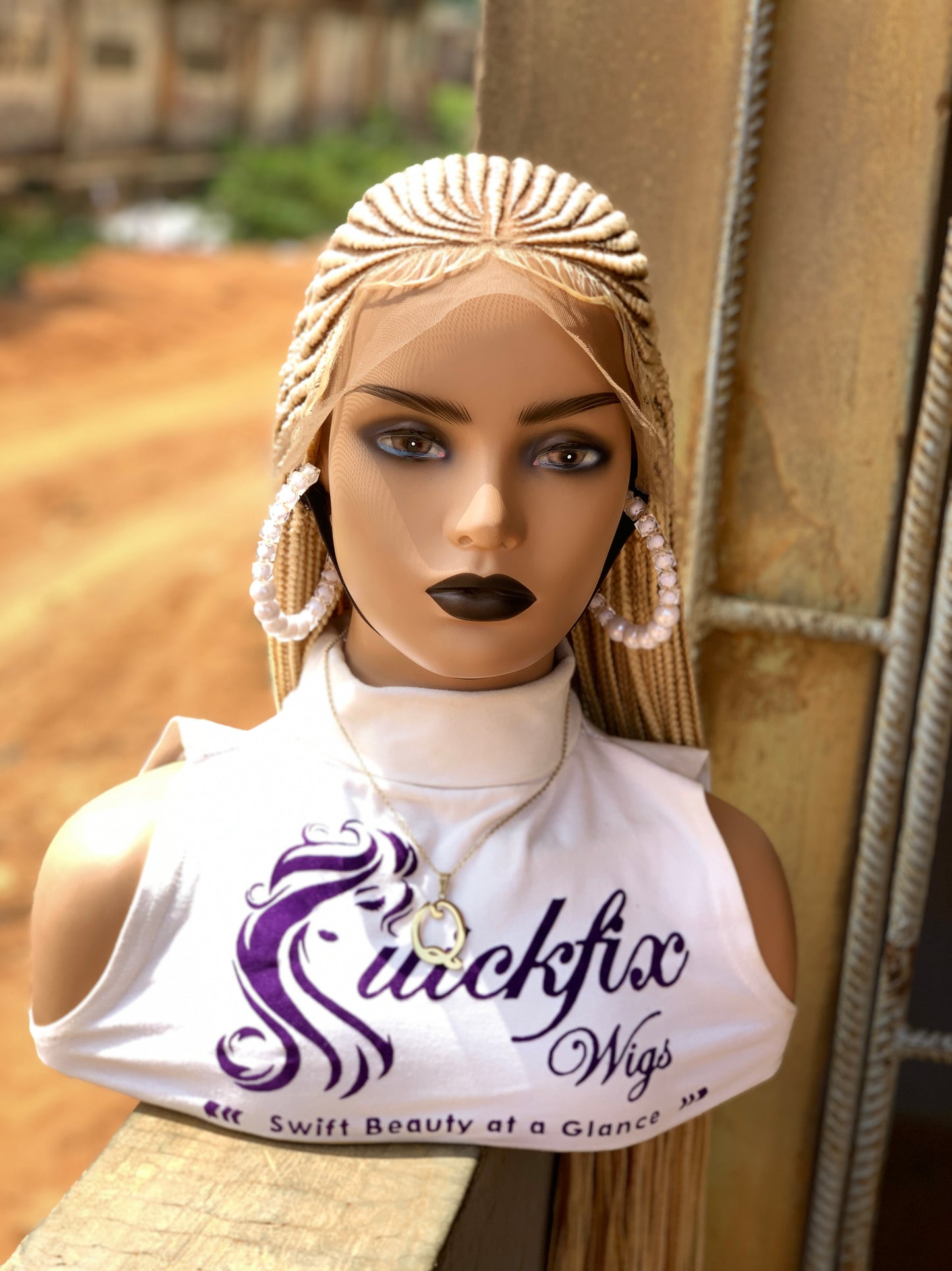 Cornrows Braids, Fulani Style, Black Women Wig, Frontal, Full Lace, Lace Front,