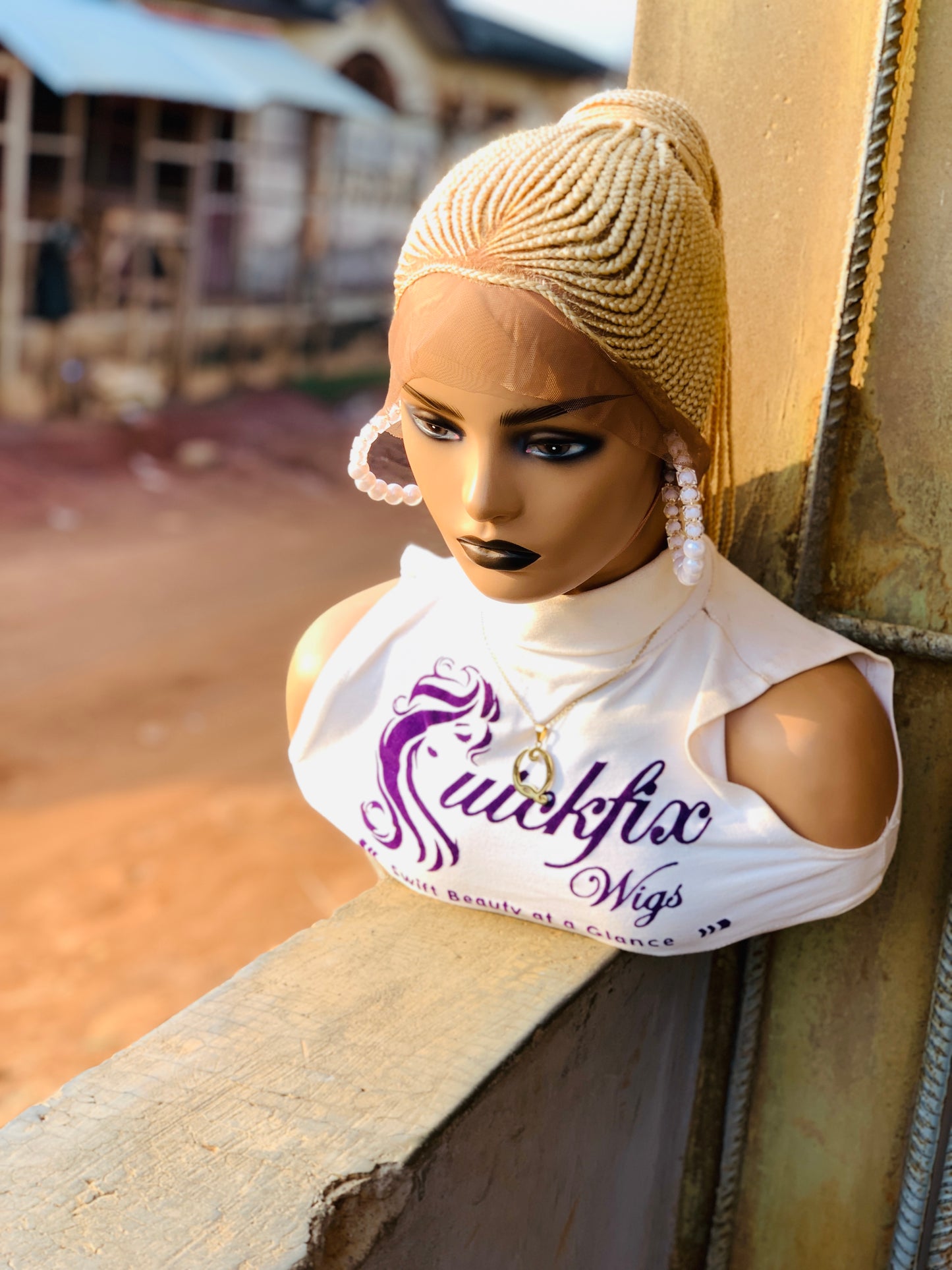 Updo Braided wig,Knotless Box Braids,Frontal braid wig,Braid wig,Stitch Braids