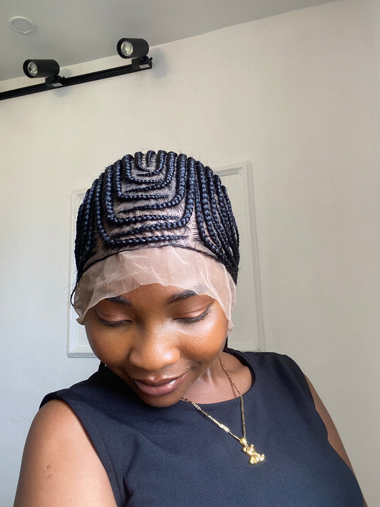 Styled Cornrows On Full Lace Wig