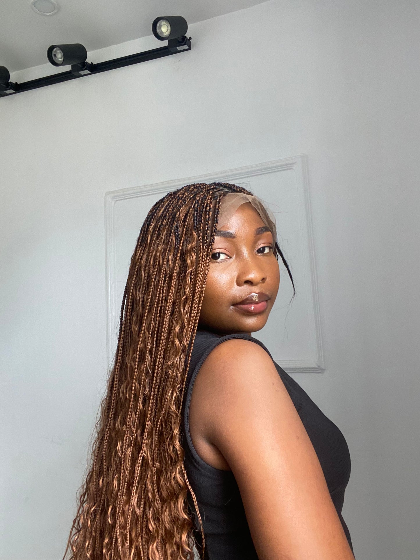 Boho Braids On Full Lace Wig