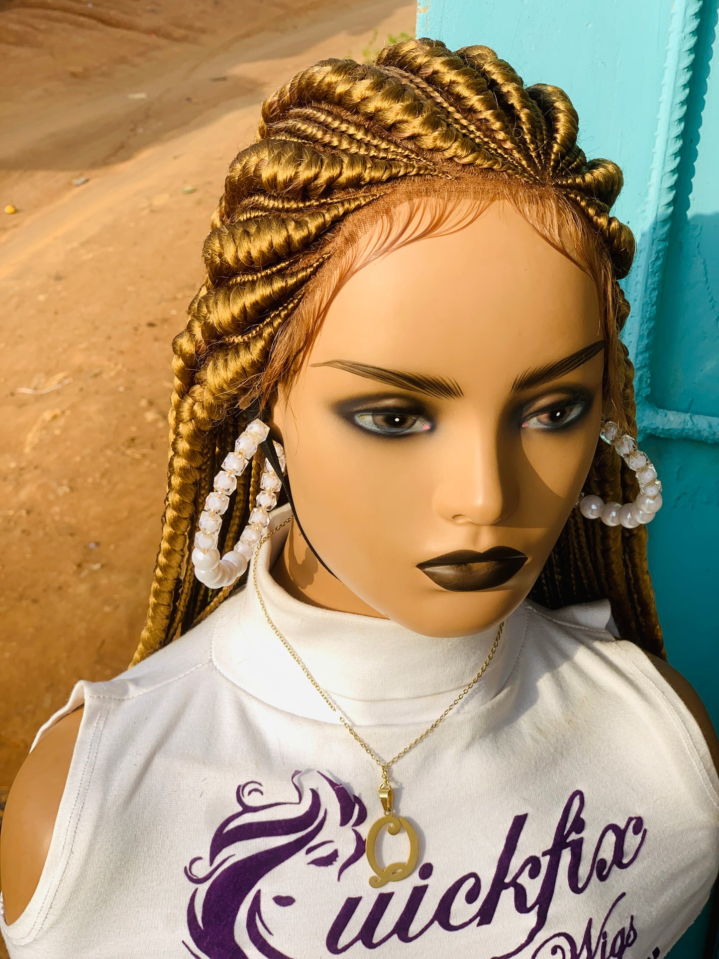 Tribal Braids, Fulani Style, Black Women Wig, Frontal, Full Lace, Lace Front,