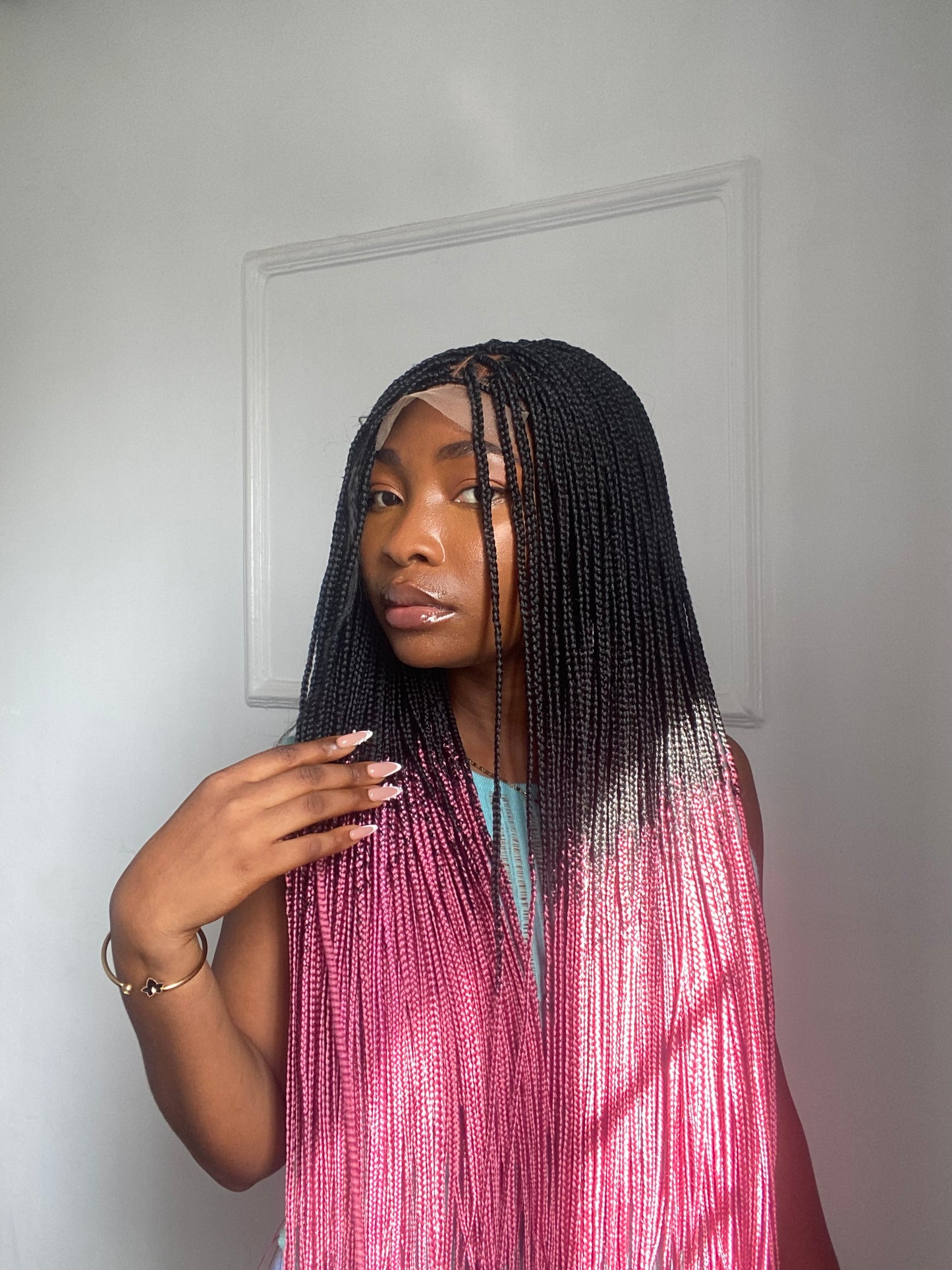 Braids on Lace closure