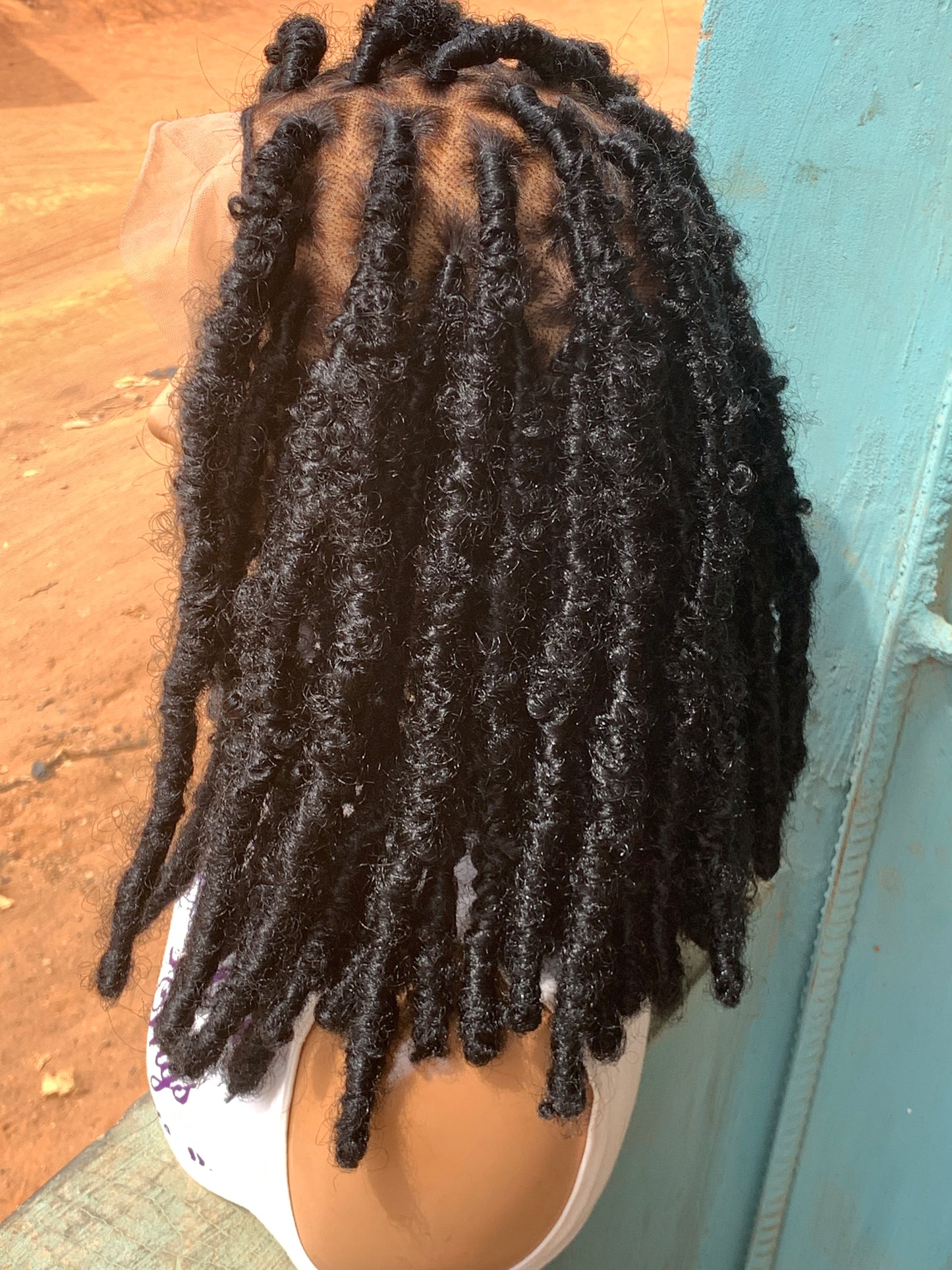 Butterfly locs, Faux locs, Distressed locs, Fulani Style, Black Women Wig, Frontal, Full Lace, Lace Front,