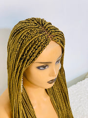 Small box Braided Wig Box braids Full lace braids wig Senegalese Black Women