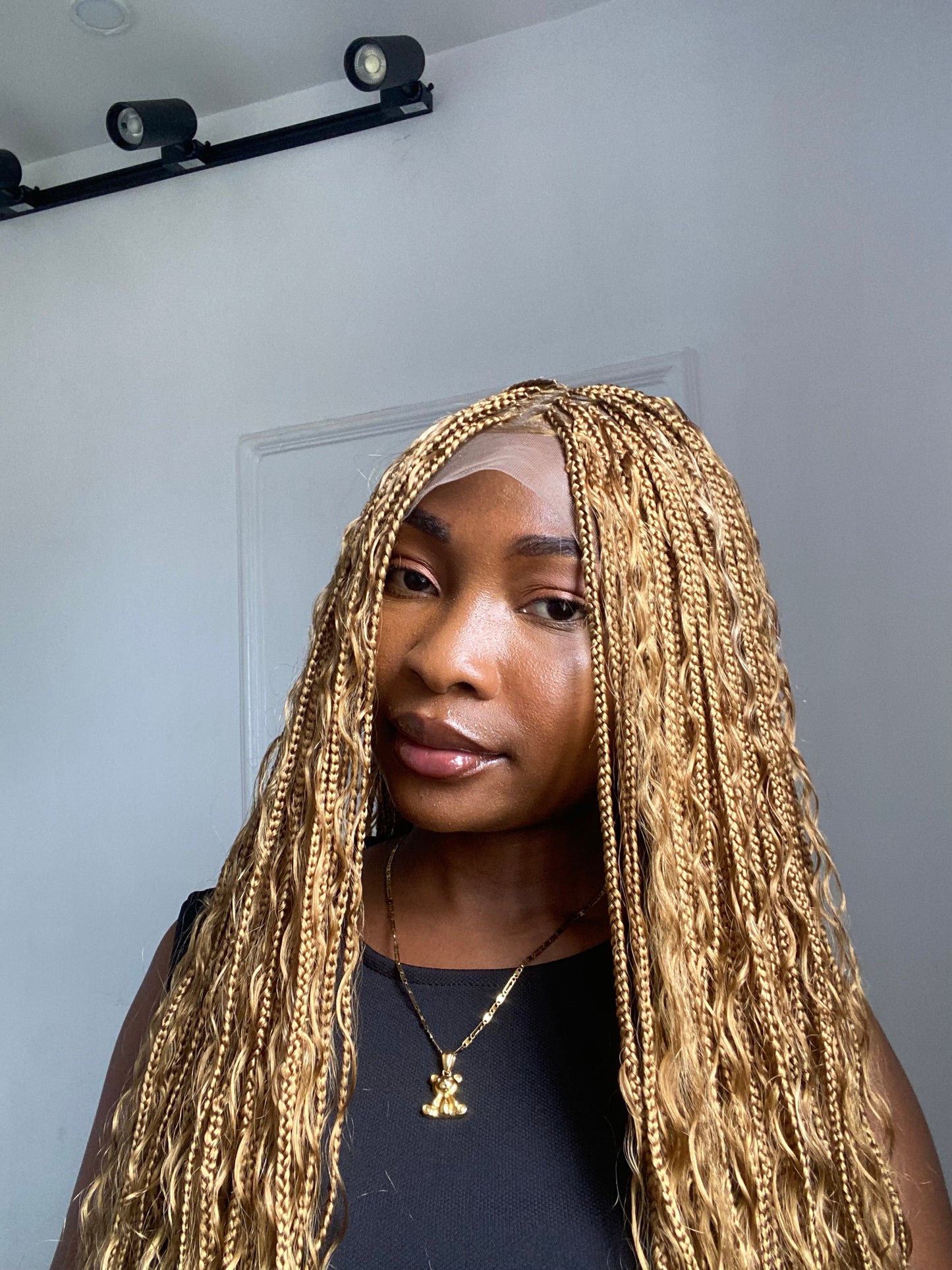 Boho Braids On Full Lace Wig