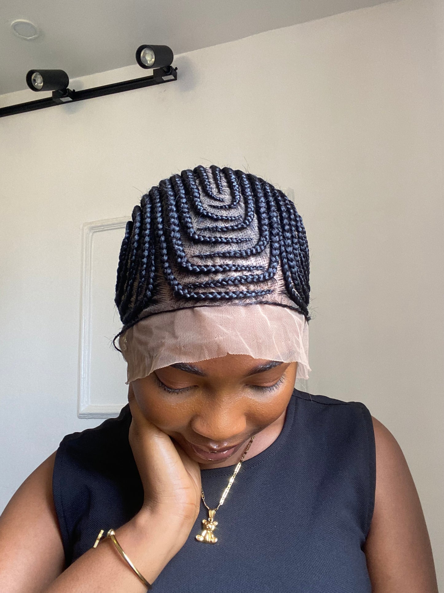 Styled Cornrows On Full Lace Wig