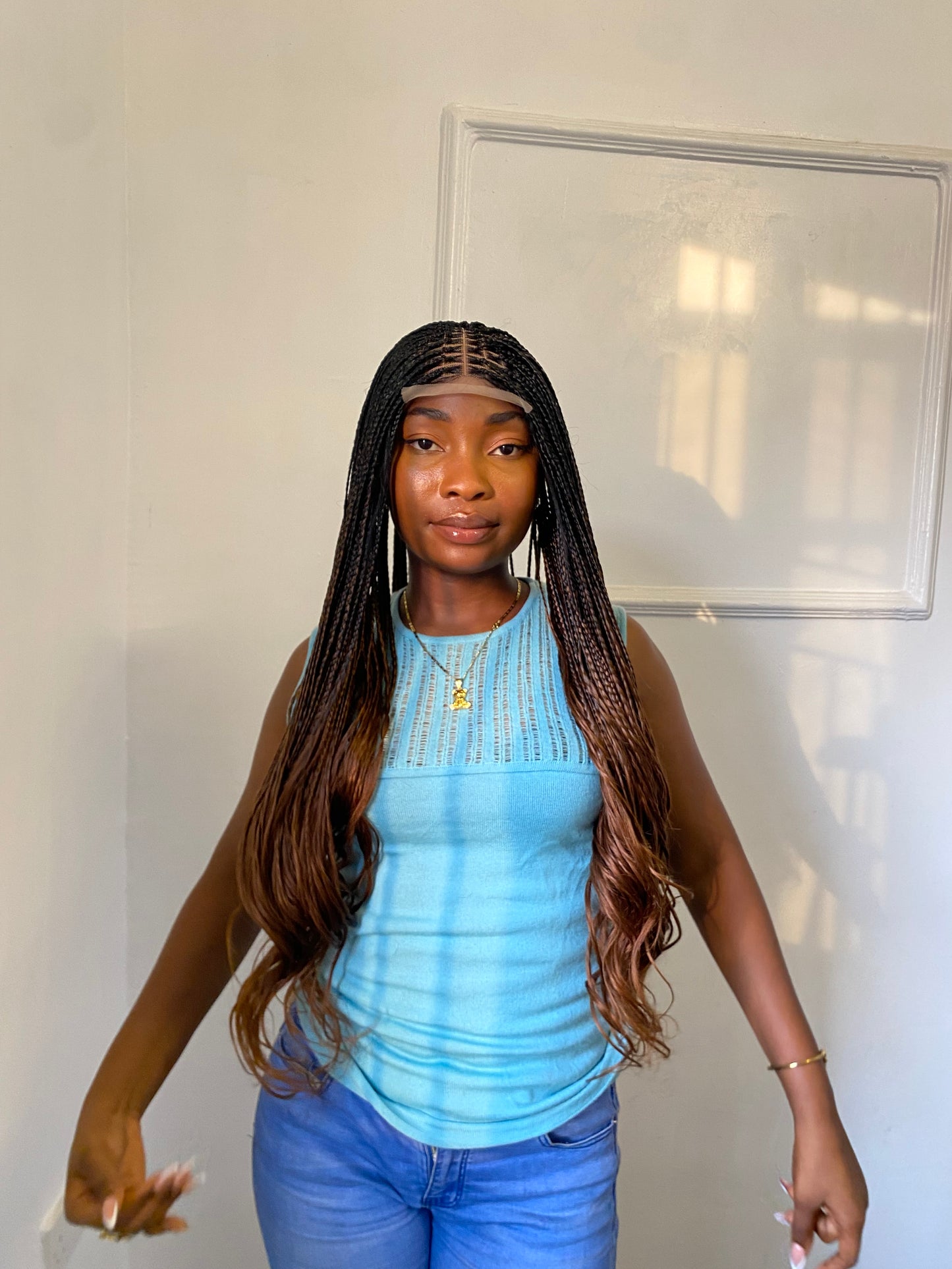 French Curls On Lace Closure
