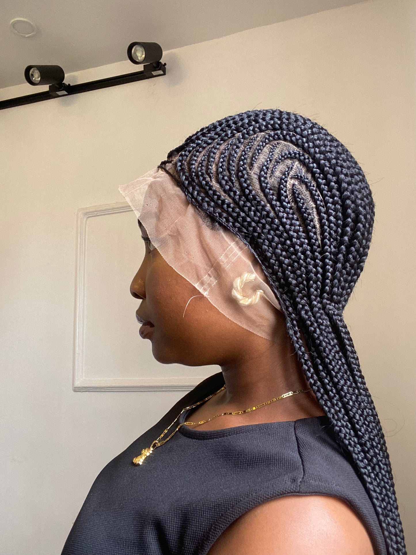 Styled Cornrows On Full Lace Wig
