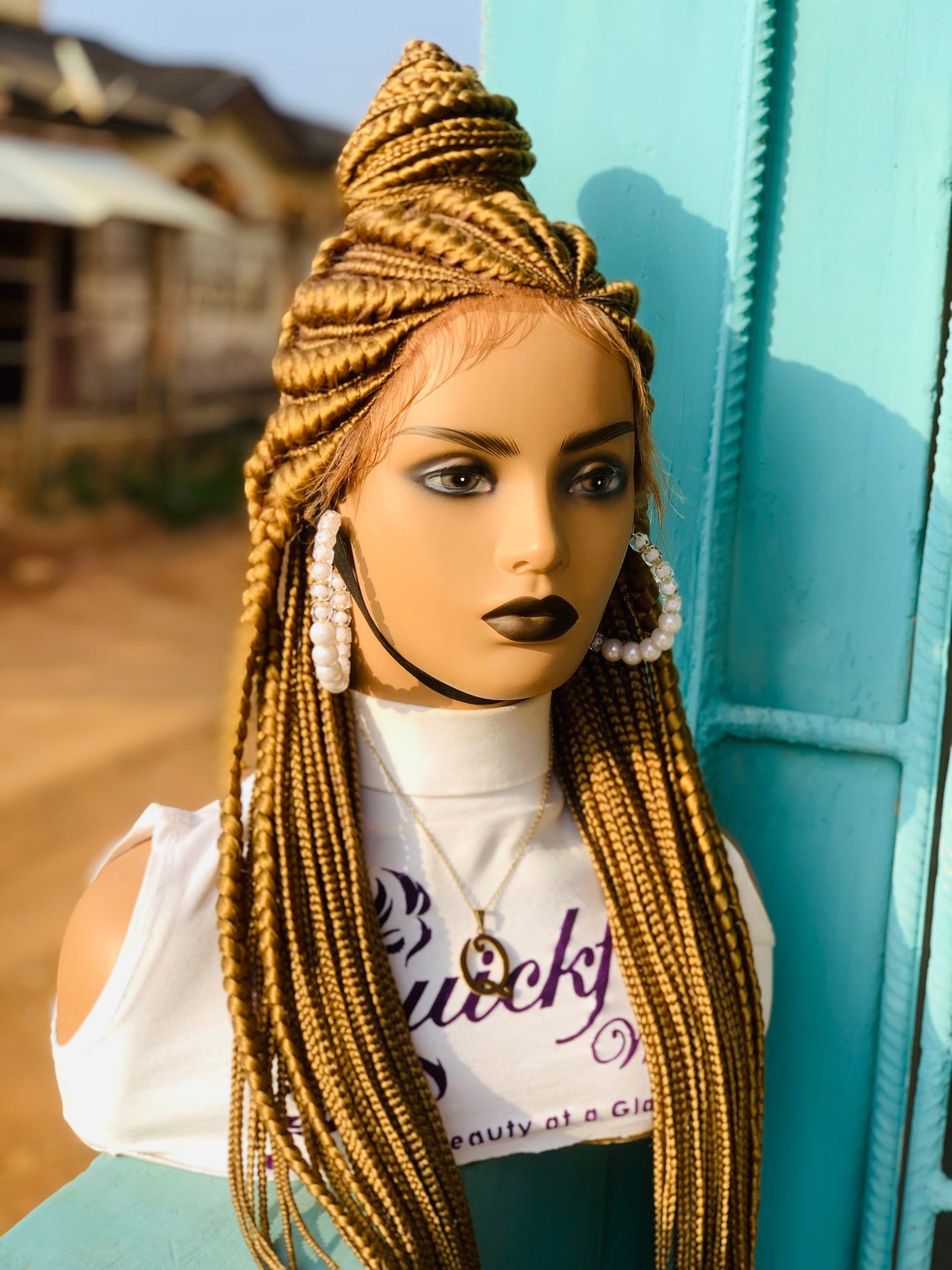 Tribal Braids, Fulani Style, Black Women Wig, Frontal, Full Lace, Lace Front,