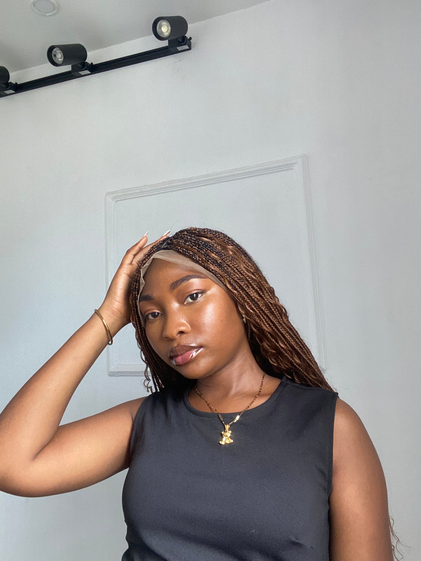 Boho Braids On Full Lace Wig