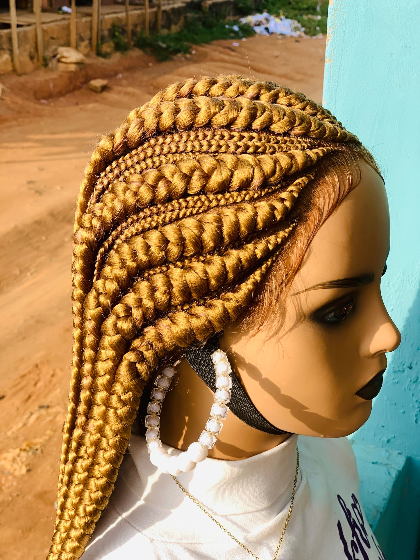 Tribal Braids, Fulani Style, Black Women Wig, Frontal, Full Lace, Lace Front,