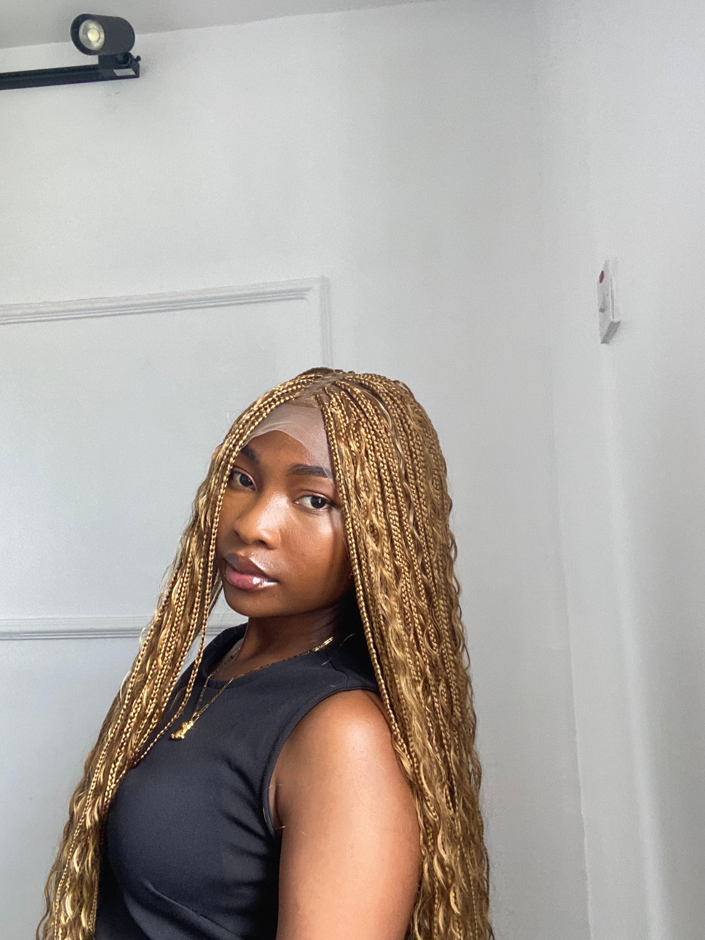 Boho Braids On Full Lace Wig