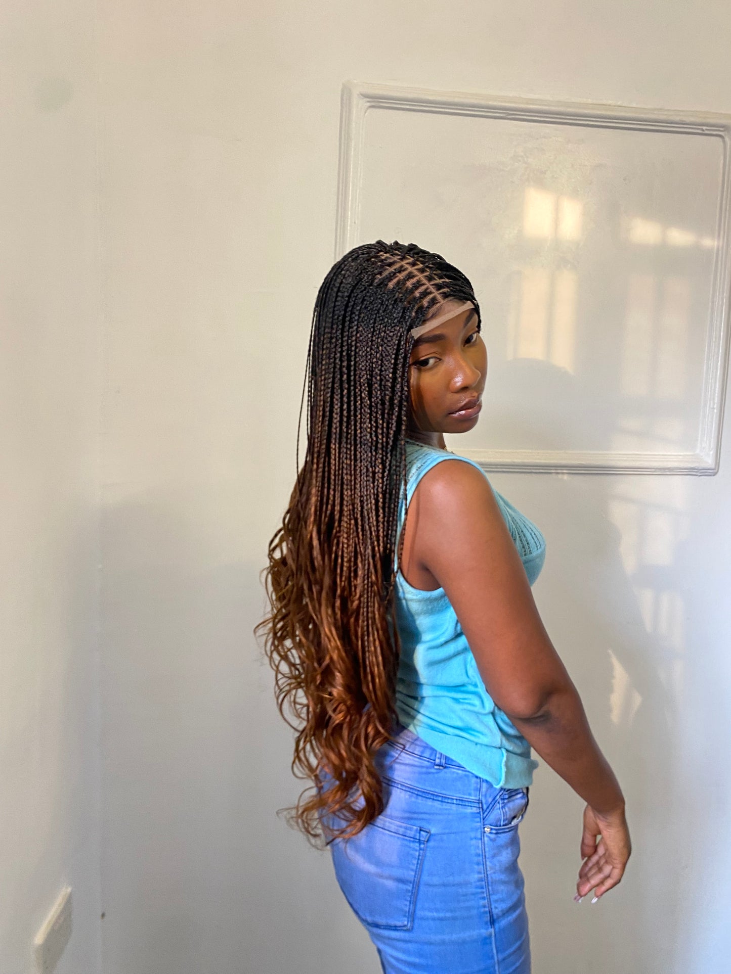 French Curls On Lace Closure