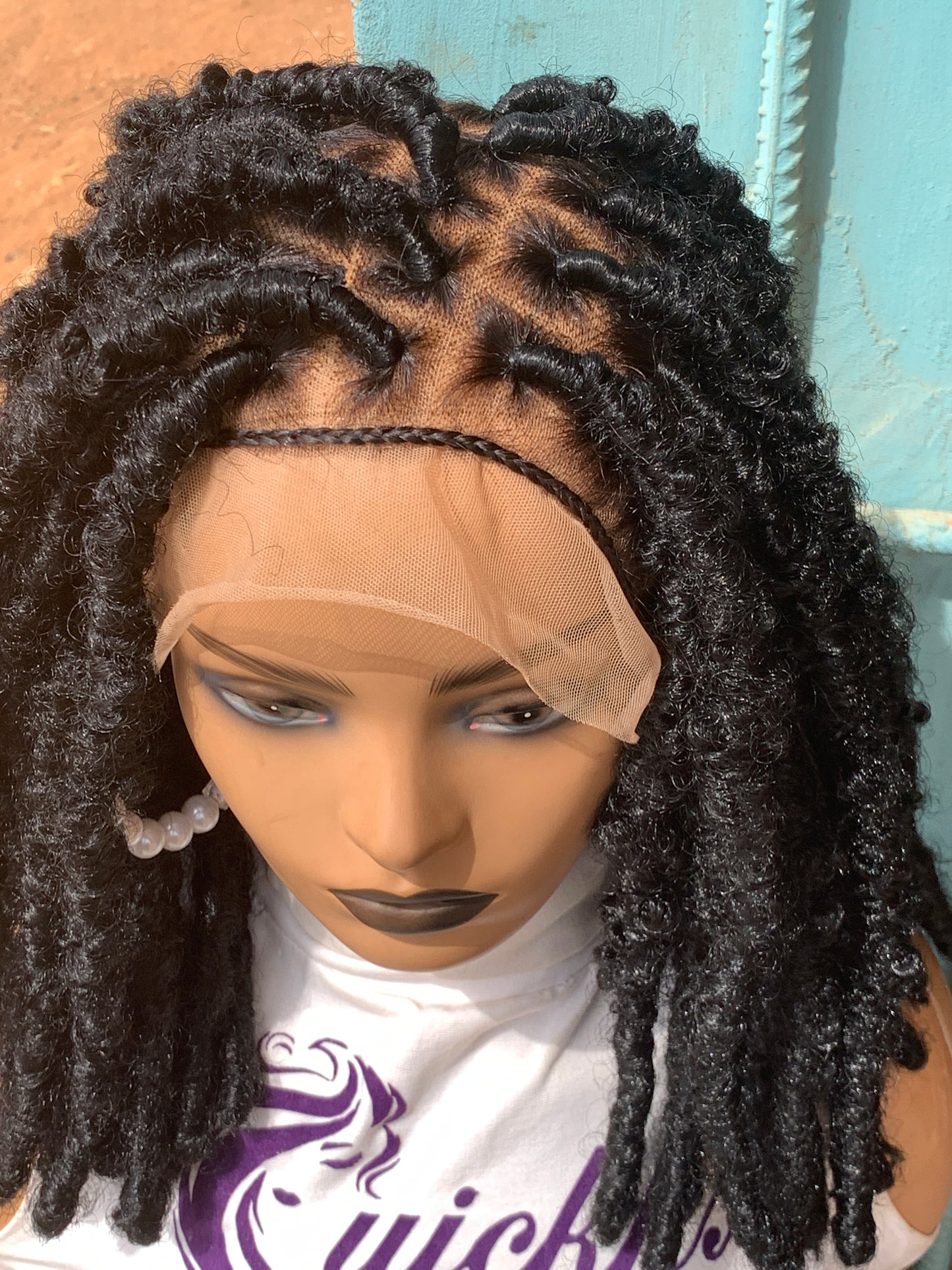 Butterfly locs, Faux locs, Distressed locs, Fulani Style, Black Women Wig, Frontal, Full Lace, Lace Front,