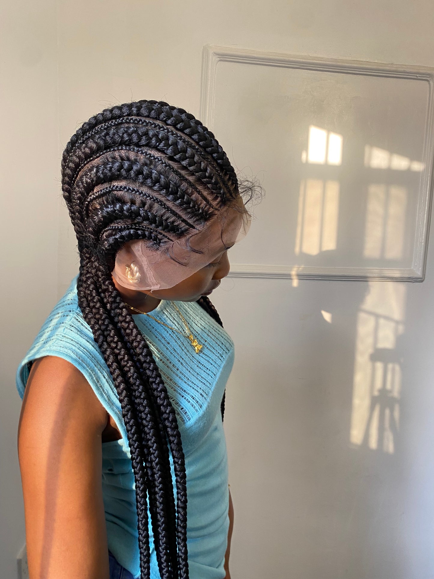 Braided wig,Knotless Box Braids,Frontal braid wig,Braid wig,Stitch Braids