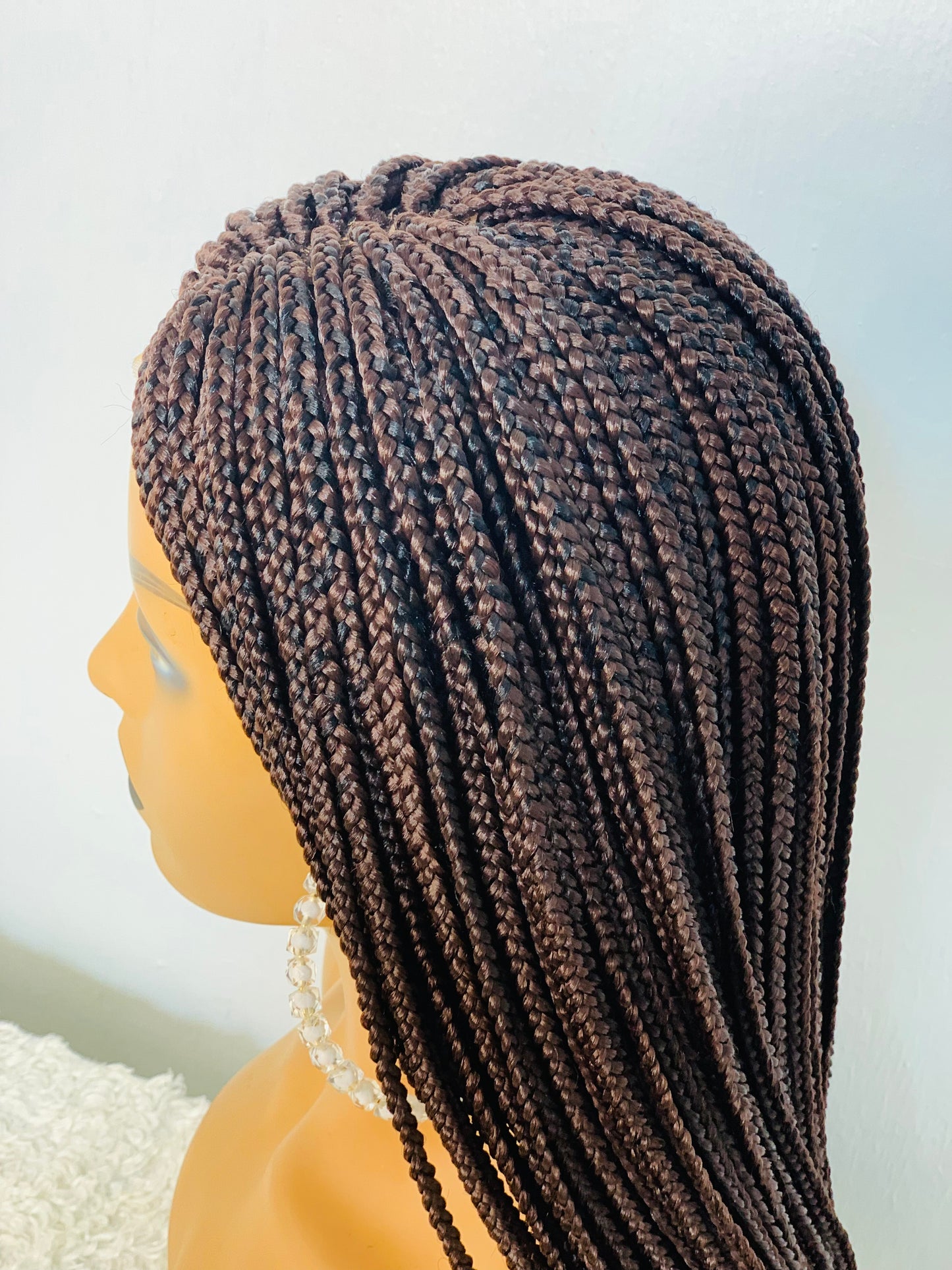 Small box Braided Wig Box braids Full lace braids wig Senegalese Black Women