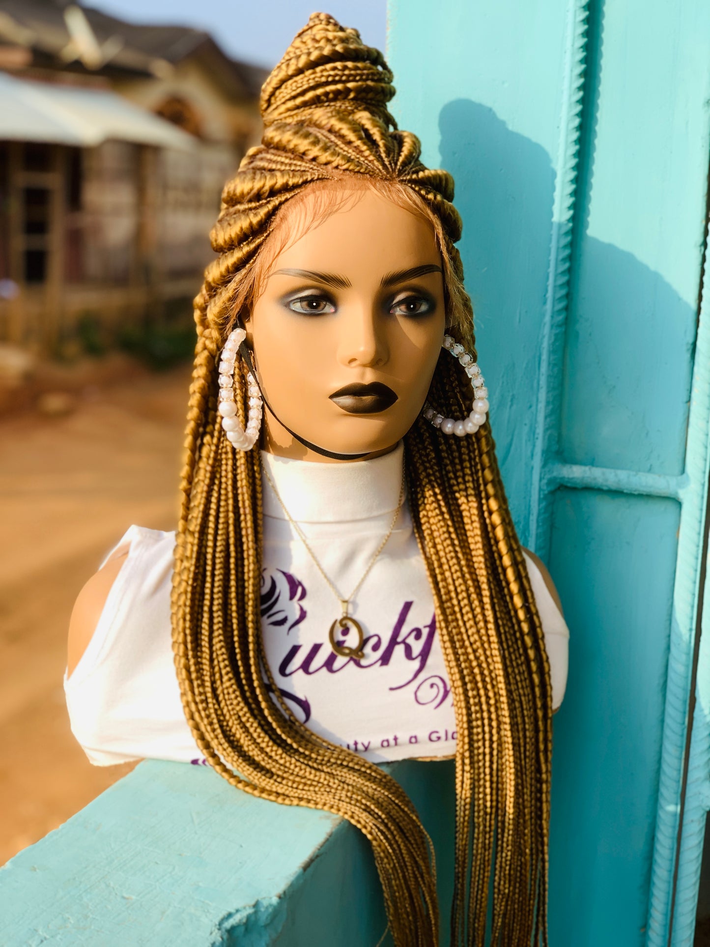 Tribal Braids, Fulani Style, Black Women Wig, Frontal, Full Lace, Lace Front,
