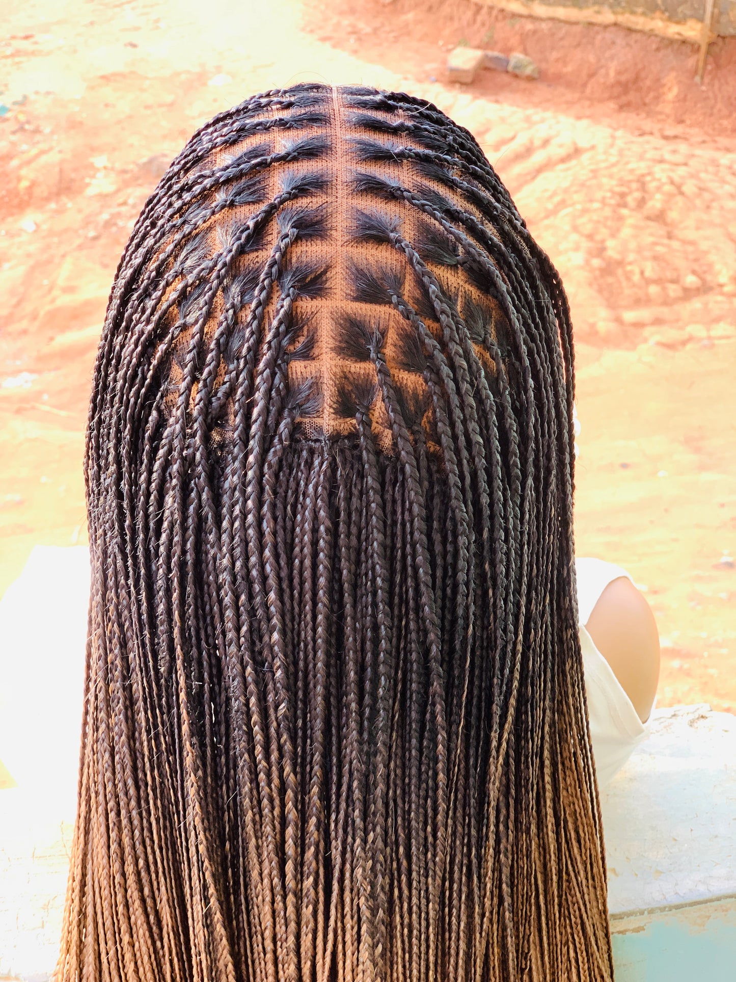 French curls Braided wig,Knotless Box Braids,Frontal braid wig,Braid wig,Stitch Braids
