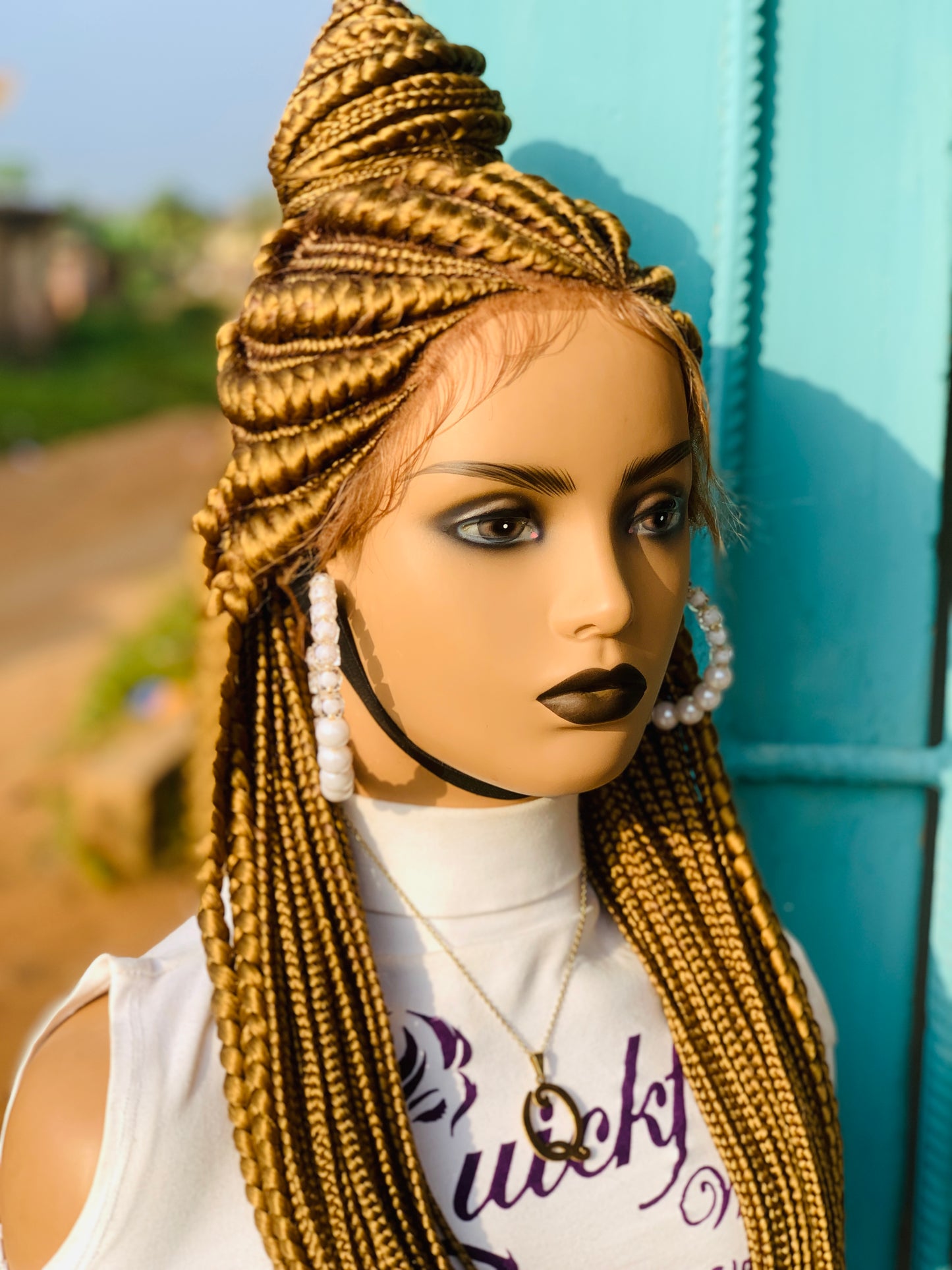 Tribal Braids, Fulani Style, Black Women Wig, Frontal, Full Lace, Lace Front,