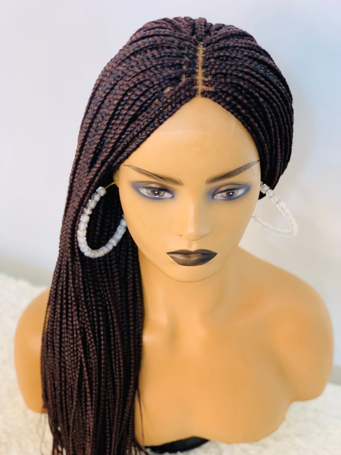 Small box Braided Wig Box braids Full lace braids wig Senegalese Black Women
