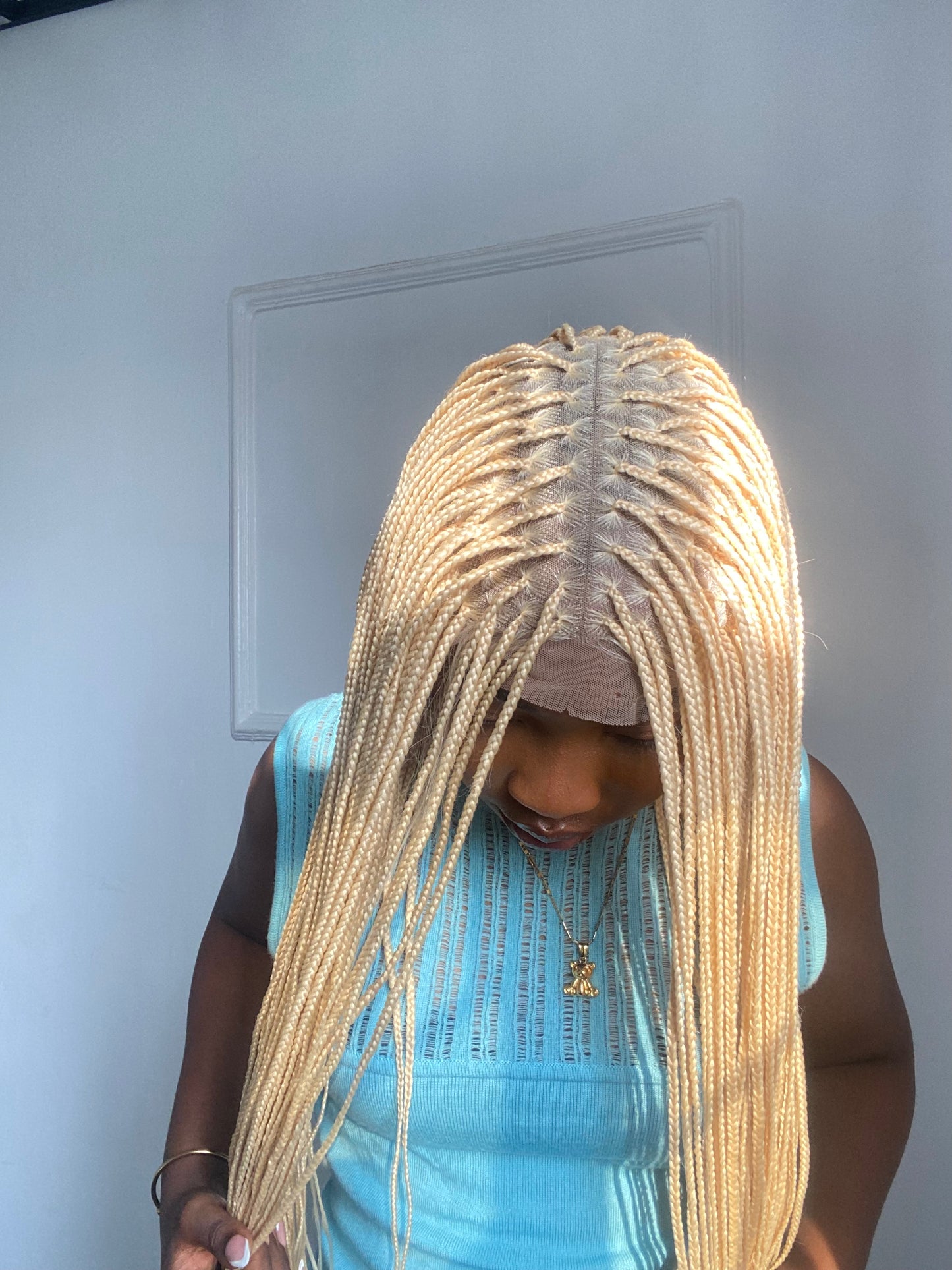 Small Knotless On full lace wig