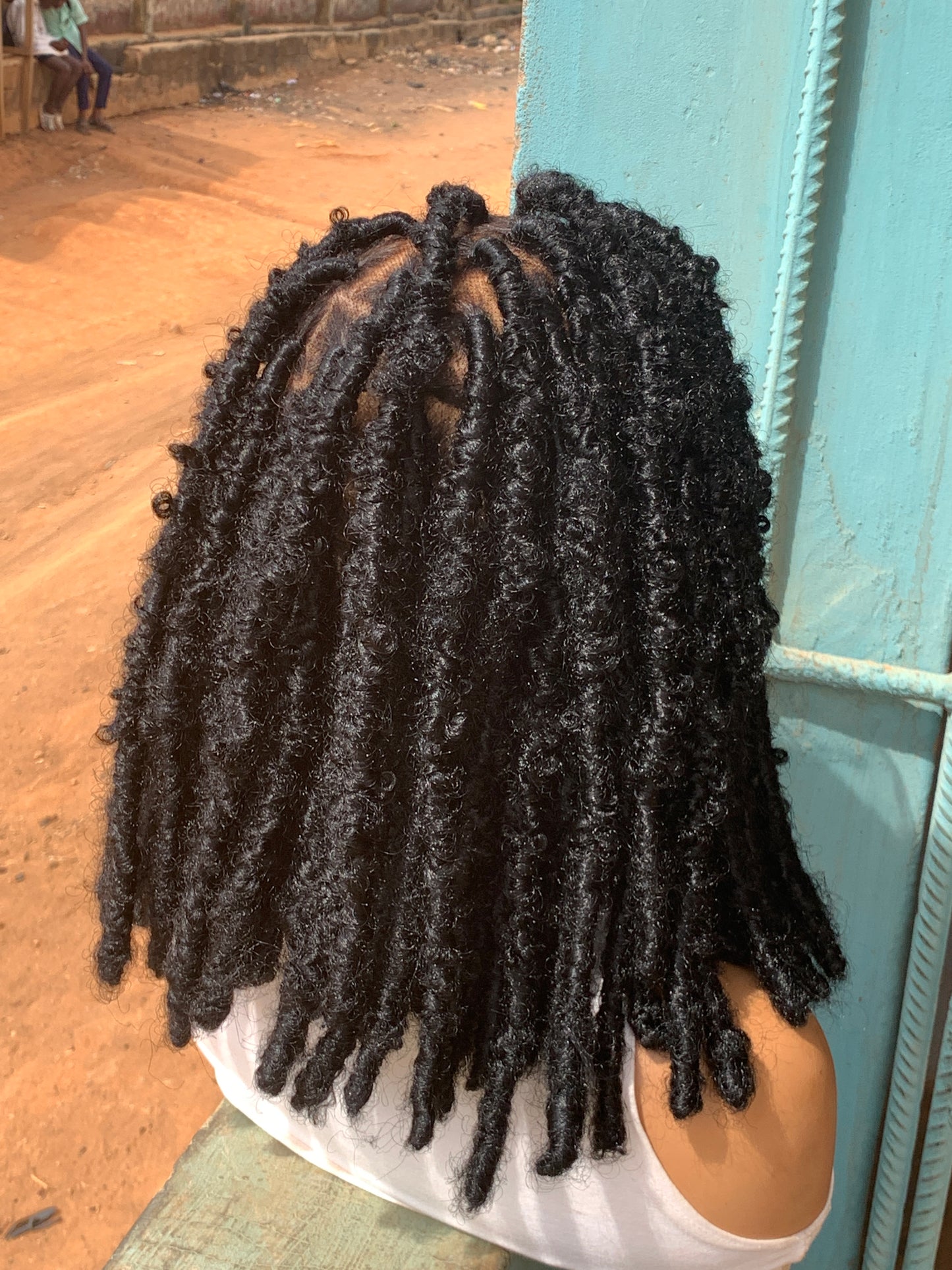 Butterfly locs, Faux locs, Distressed locs, Fulani Style, Black Women Wig, Frontal, Full Lace, Lace Front,