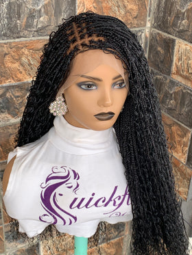 Tangle Free Boho braids on full lace wig