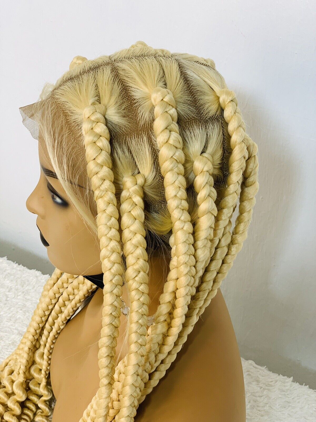 Jumbo Knotless Braided Wig Box braid Full lace braids wig Senegalese Black Women