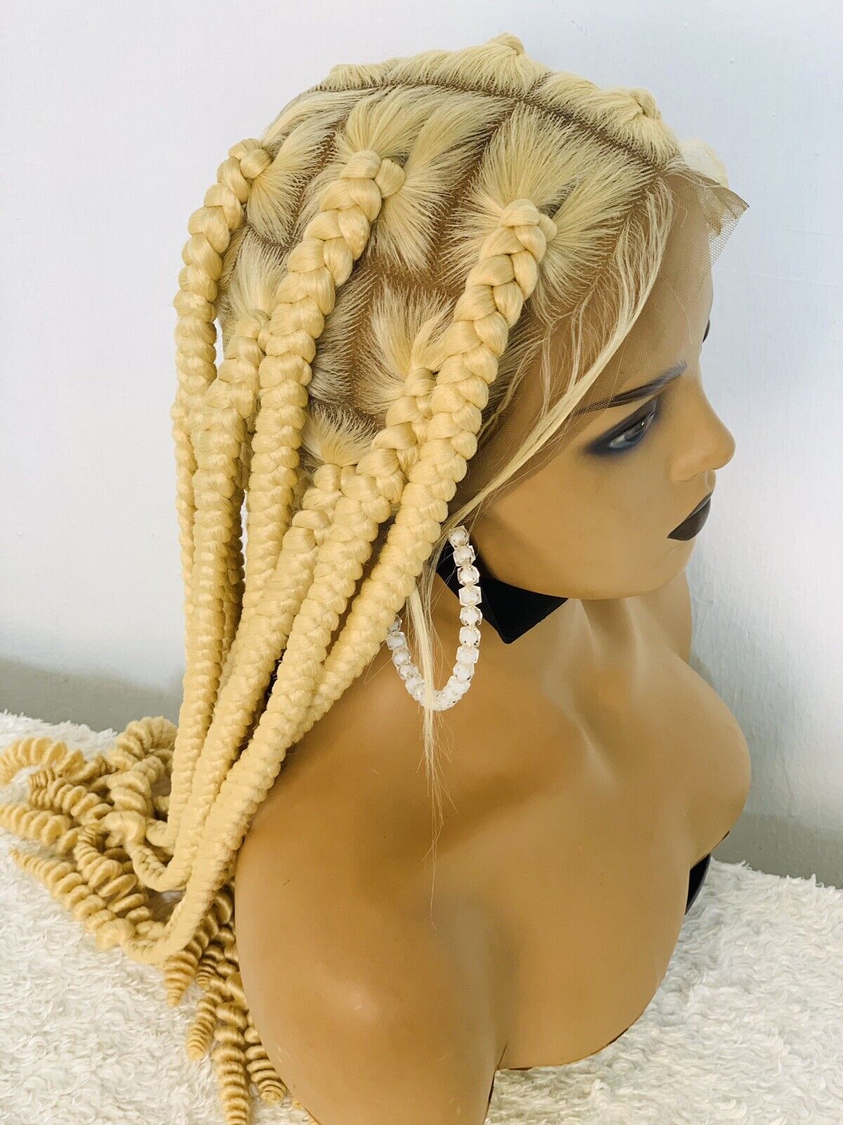 Jumbo Knotless Braided Wig Box braid Full lace braids wig Senegalese Black Women